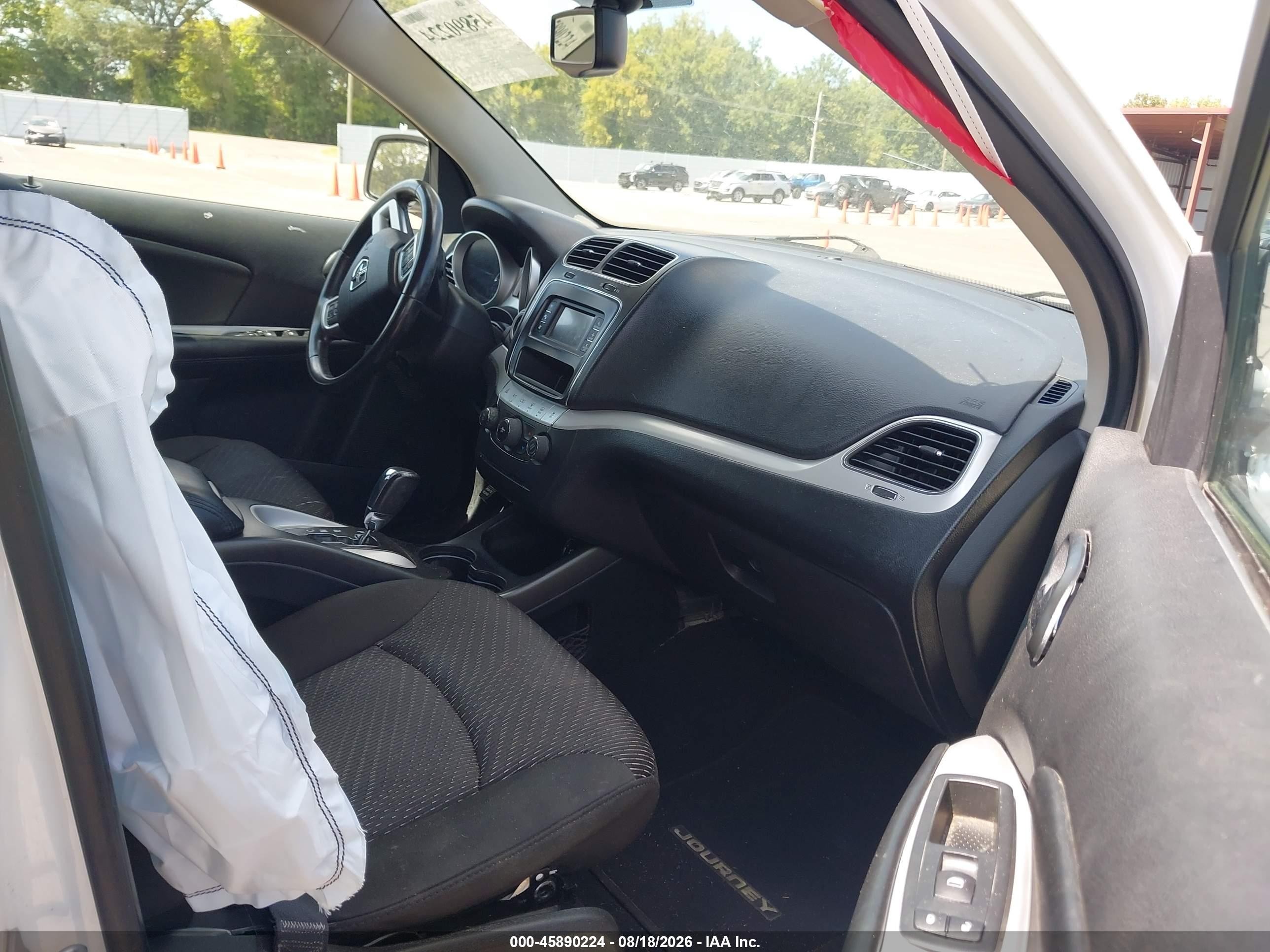 2014 Dodge Journey Se White vin: 3C4PDCAB4ET317228