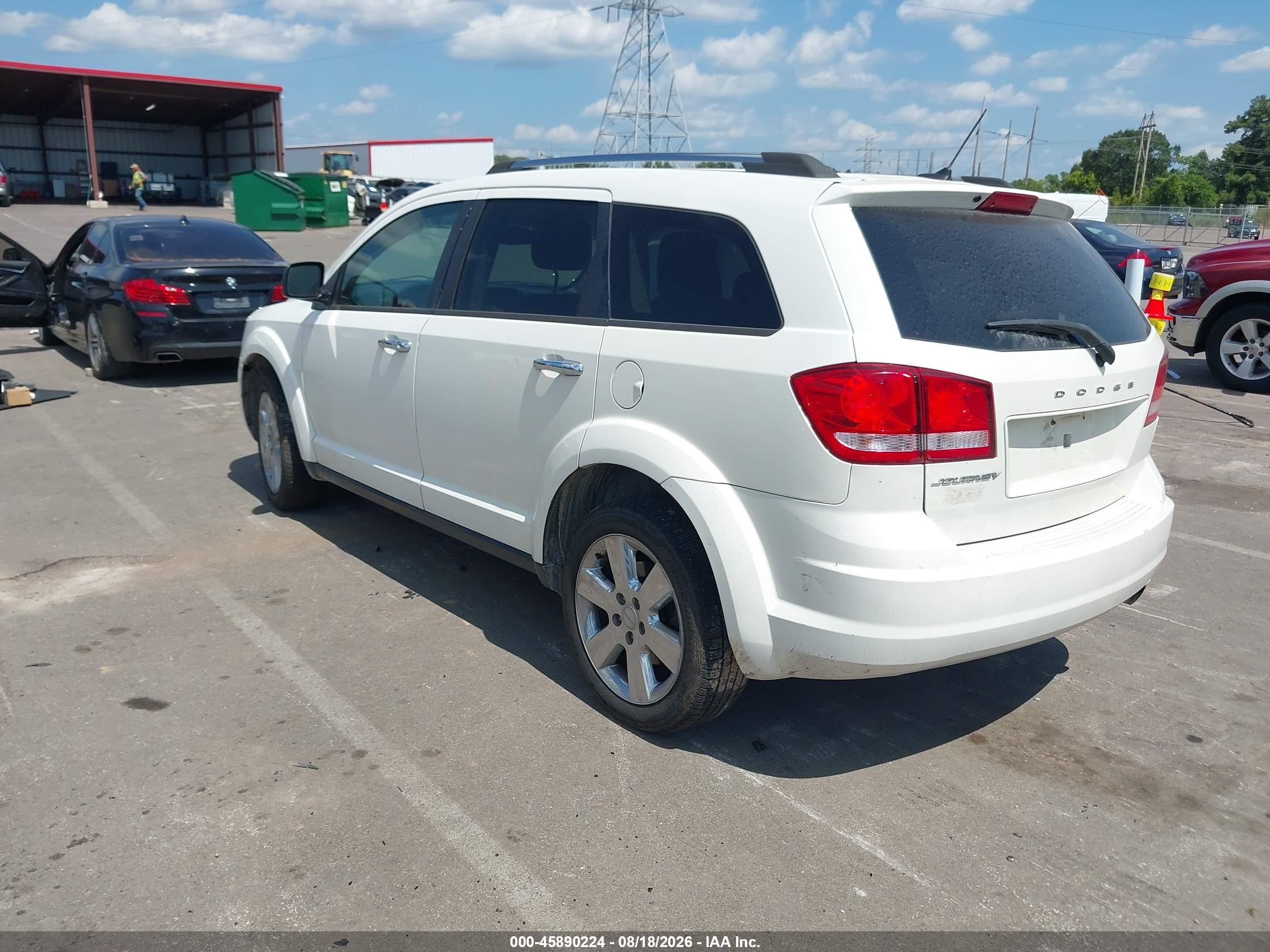 2014 Dodge Journey Se White vin: 3C4PDCAB4ET317228