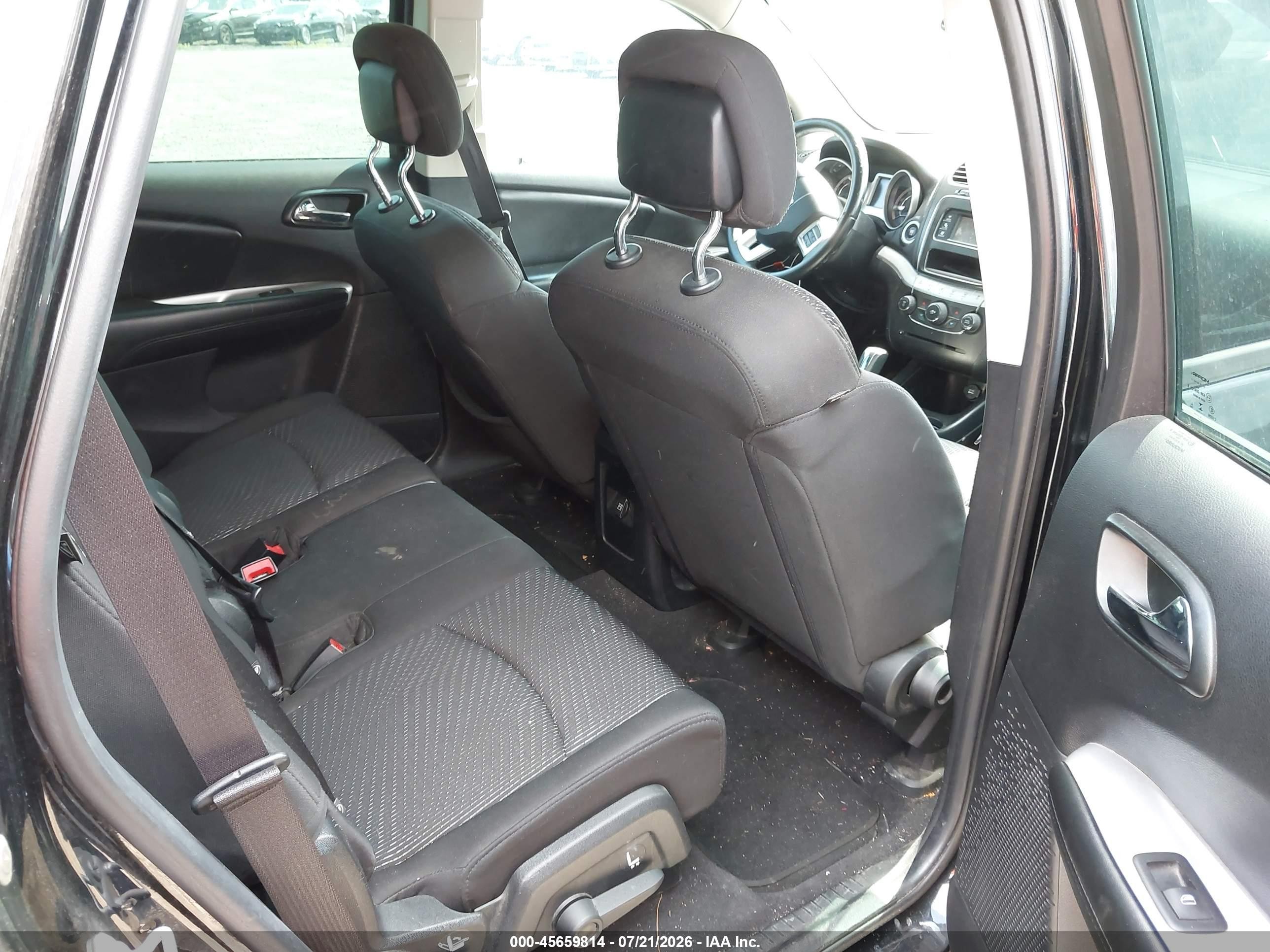 2015 Dodge Journey American Value Pkg Black vin: 3C4PDCAB4FT531105