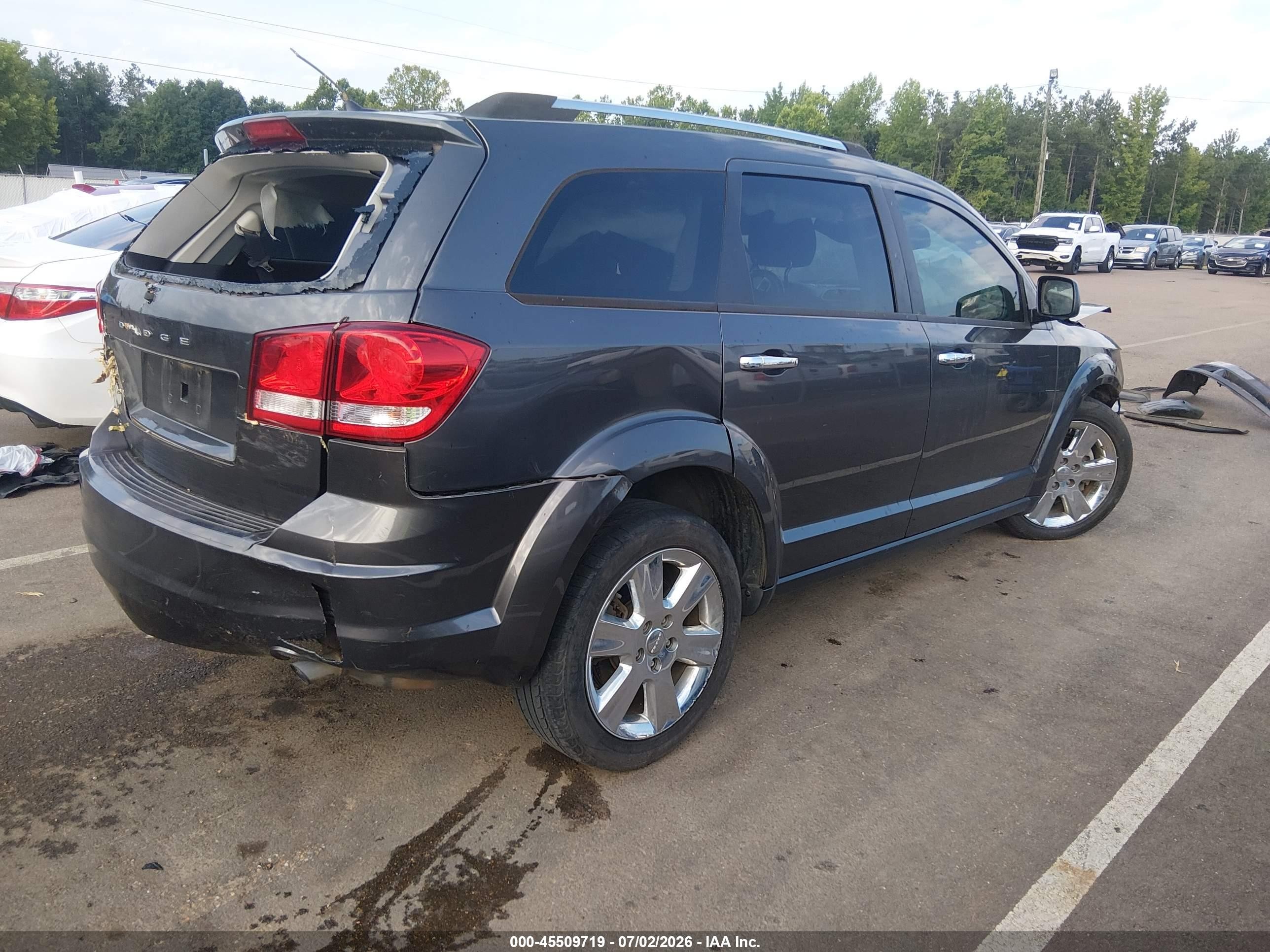 2015 Dodge Journey Se Gray vin: 3C4PDCAB4FT588579