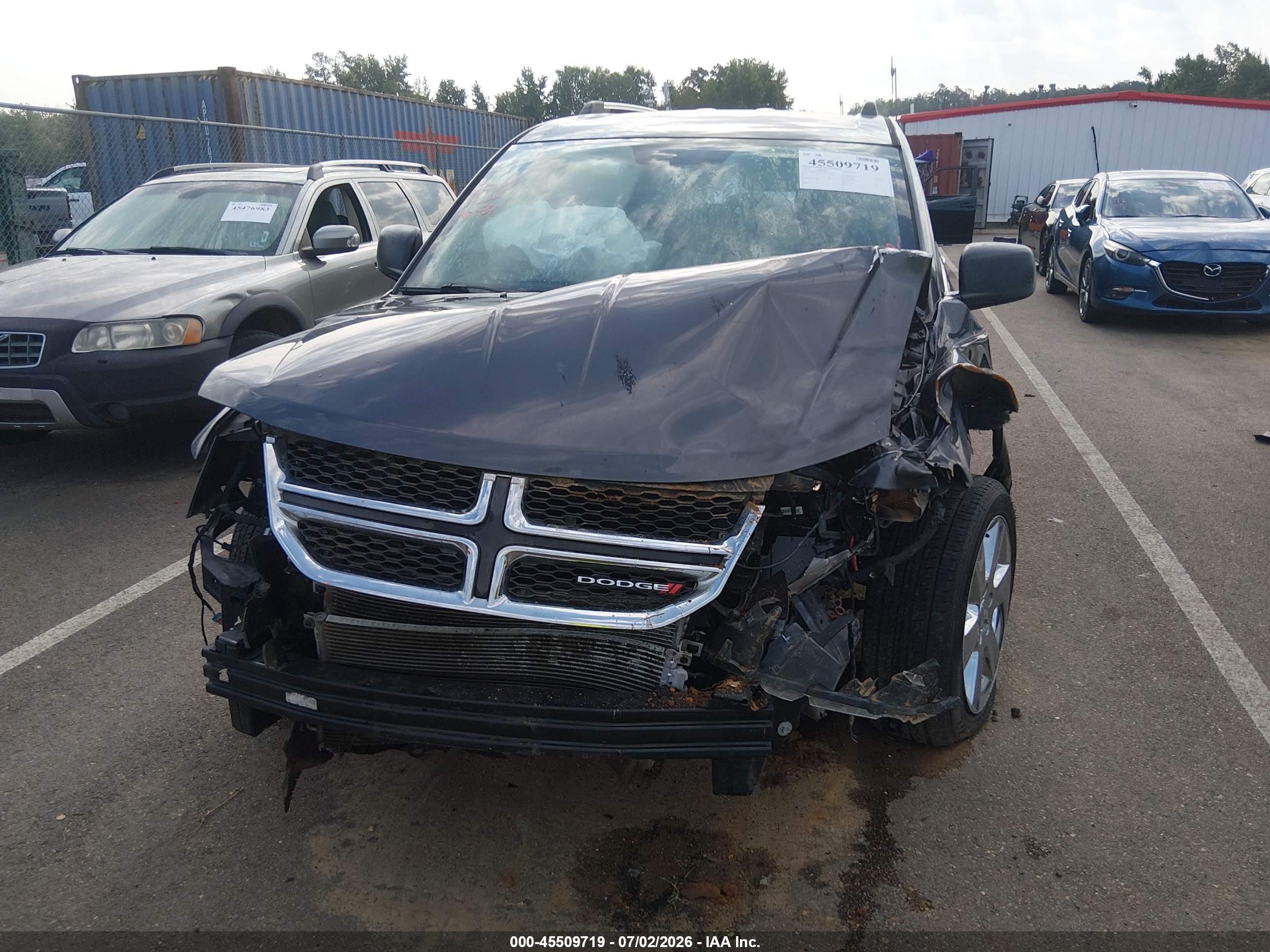 2015 Dodge Journey Se Gray vin: 3C4PDCAB4FT588579