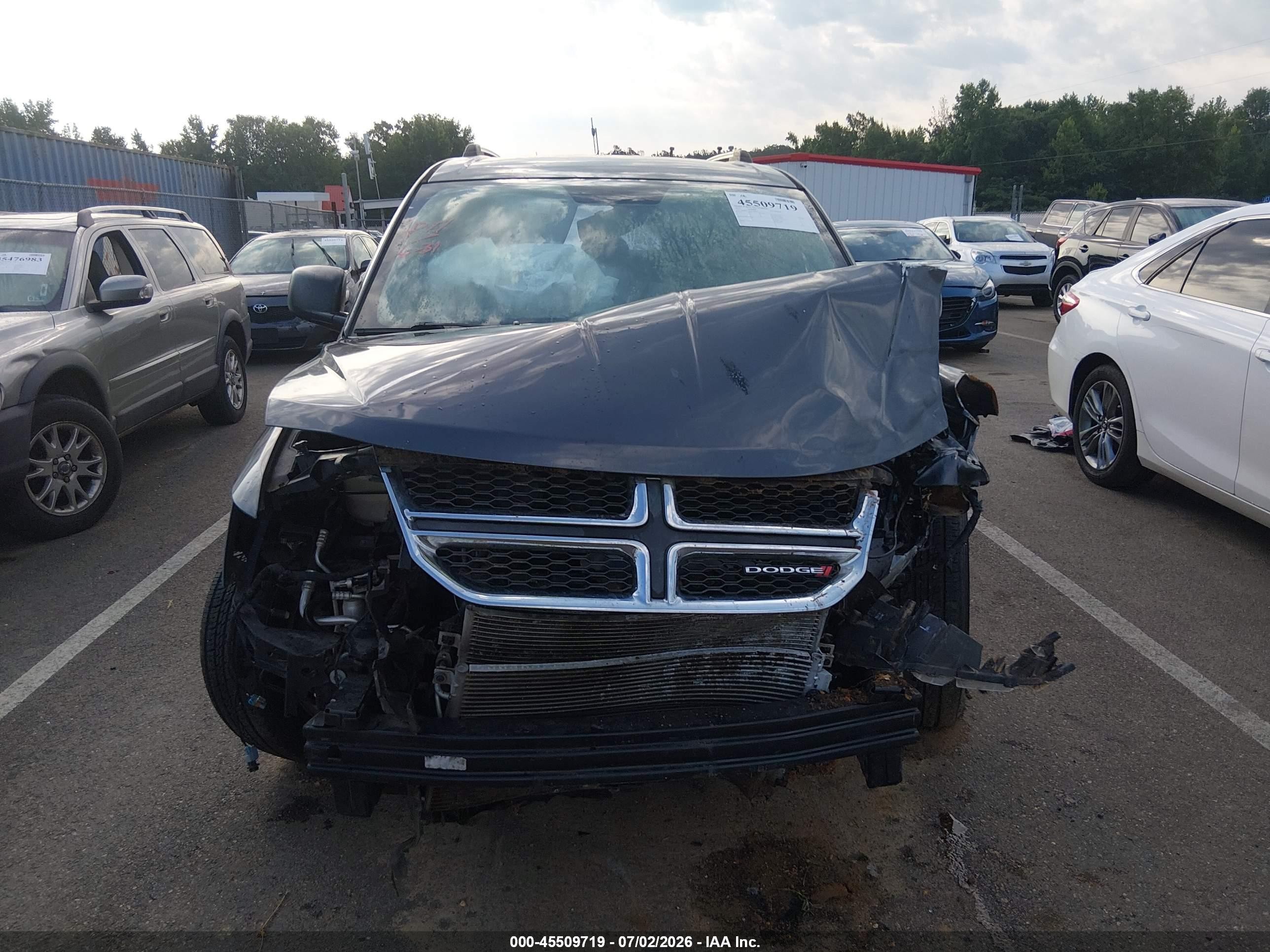 2015 Dodge Journey Se Gray vin: 3C4PDCAB4FT588579
