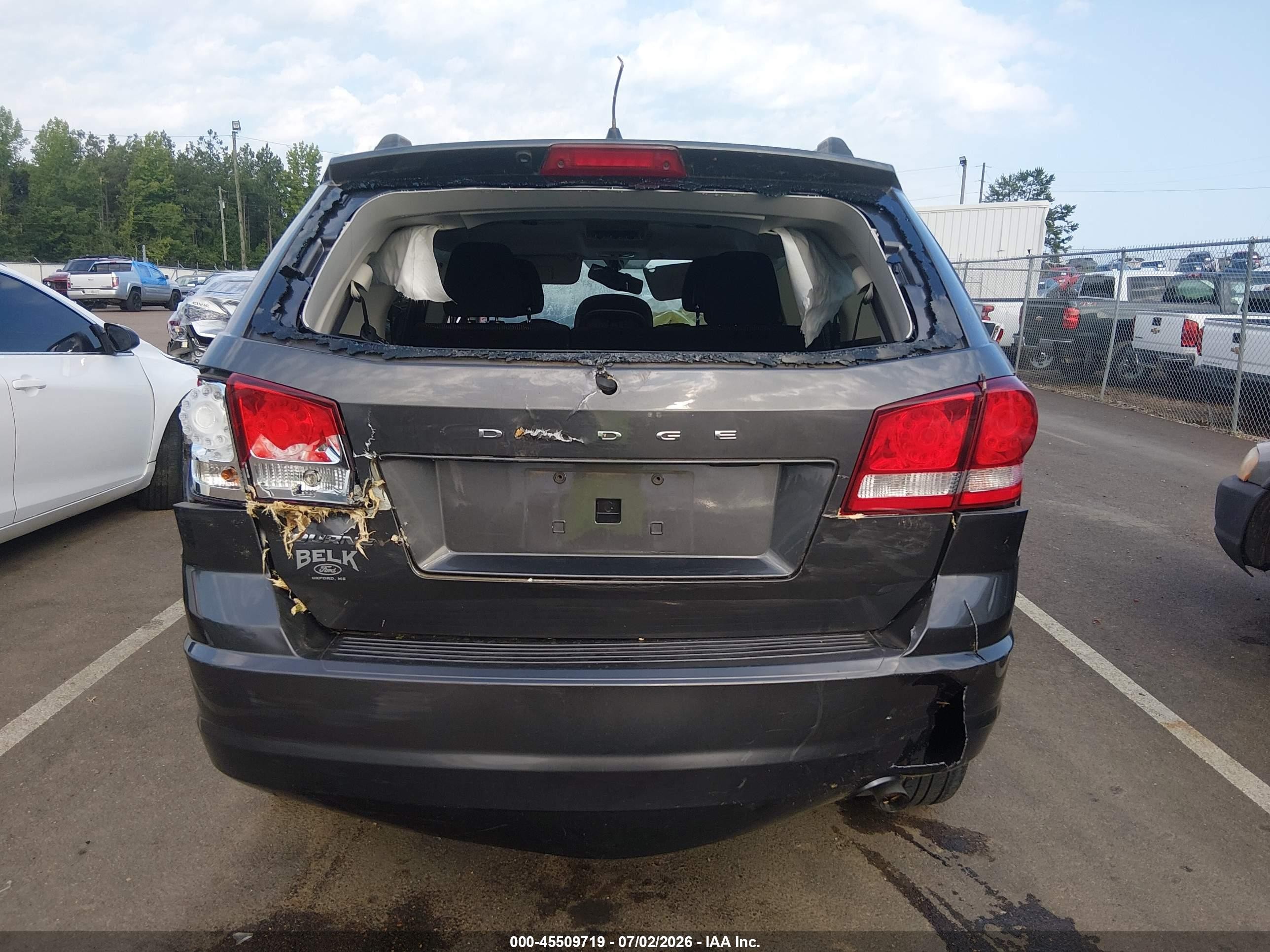 2015 Dodge Journey Se Gray vin: 3C4PDCAB4FT588579