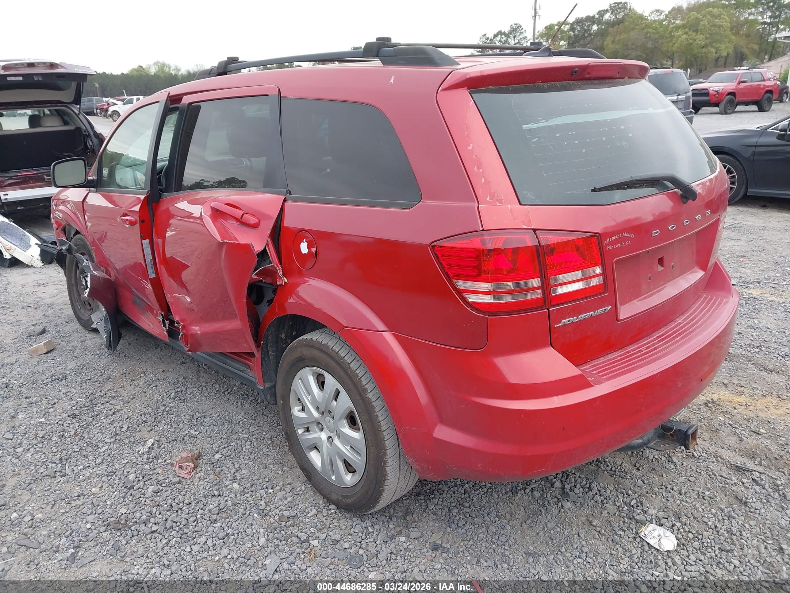 2015 Dodge Journey Se Red vin: 3C4PDCAB4FT620043