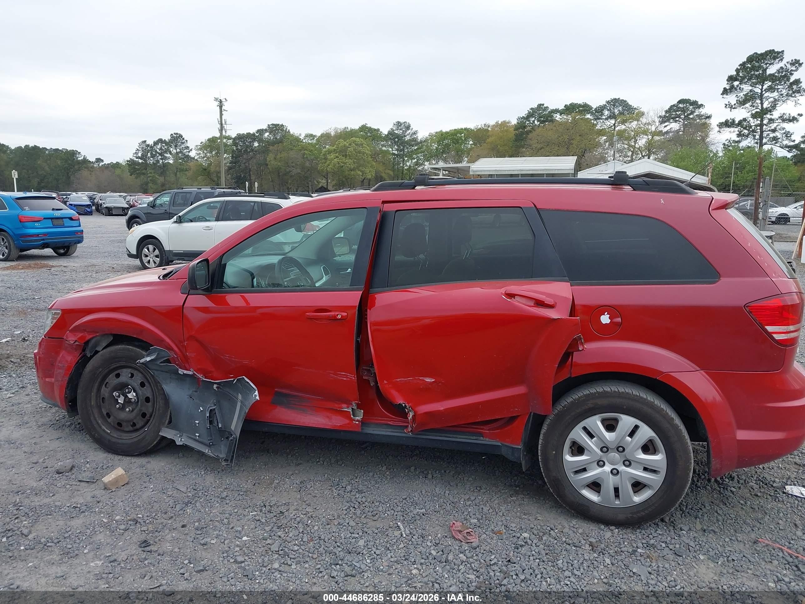 2015 Dodge Journey Se Red vin: 3C4PDCAB4FT620043