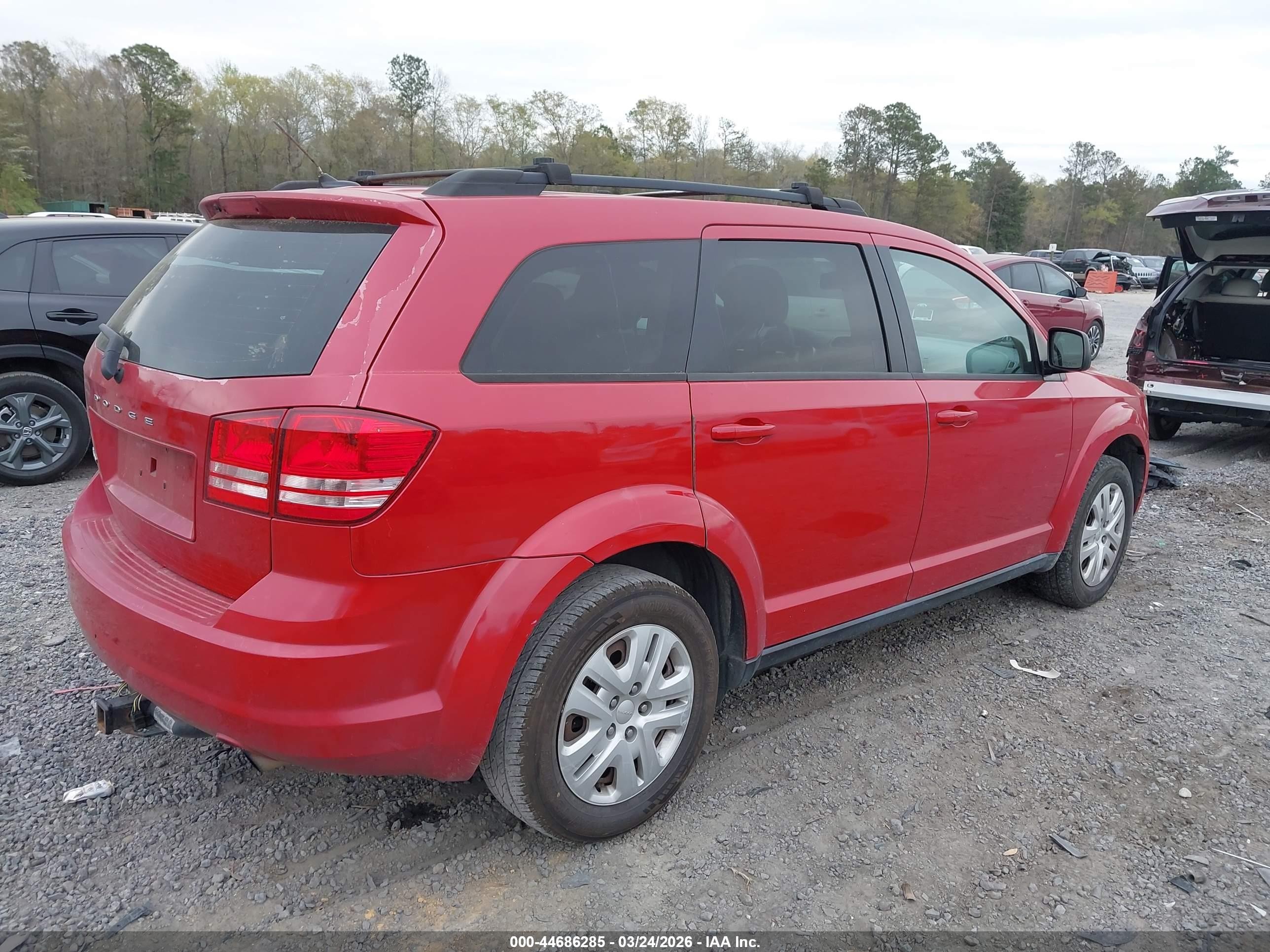 2015 Dodge Journey Se Red vin: 3C4PDCAB4FT620043