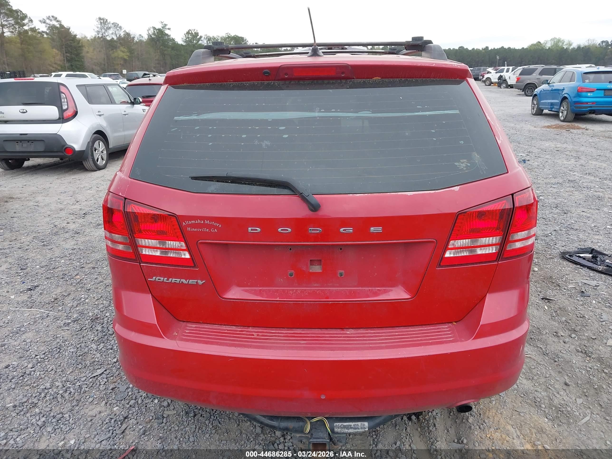 2015 Dodge Journey Se Red vin: 3C4PDCAB4FT620043