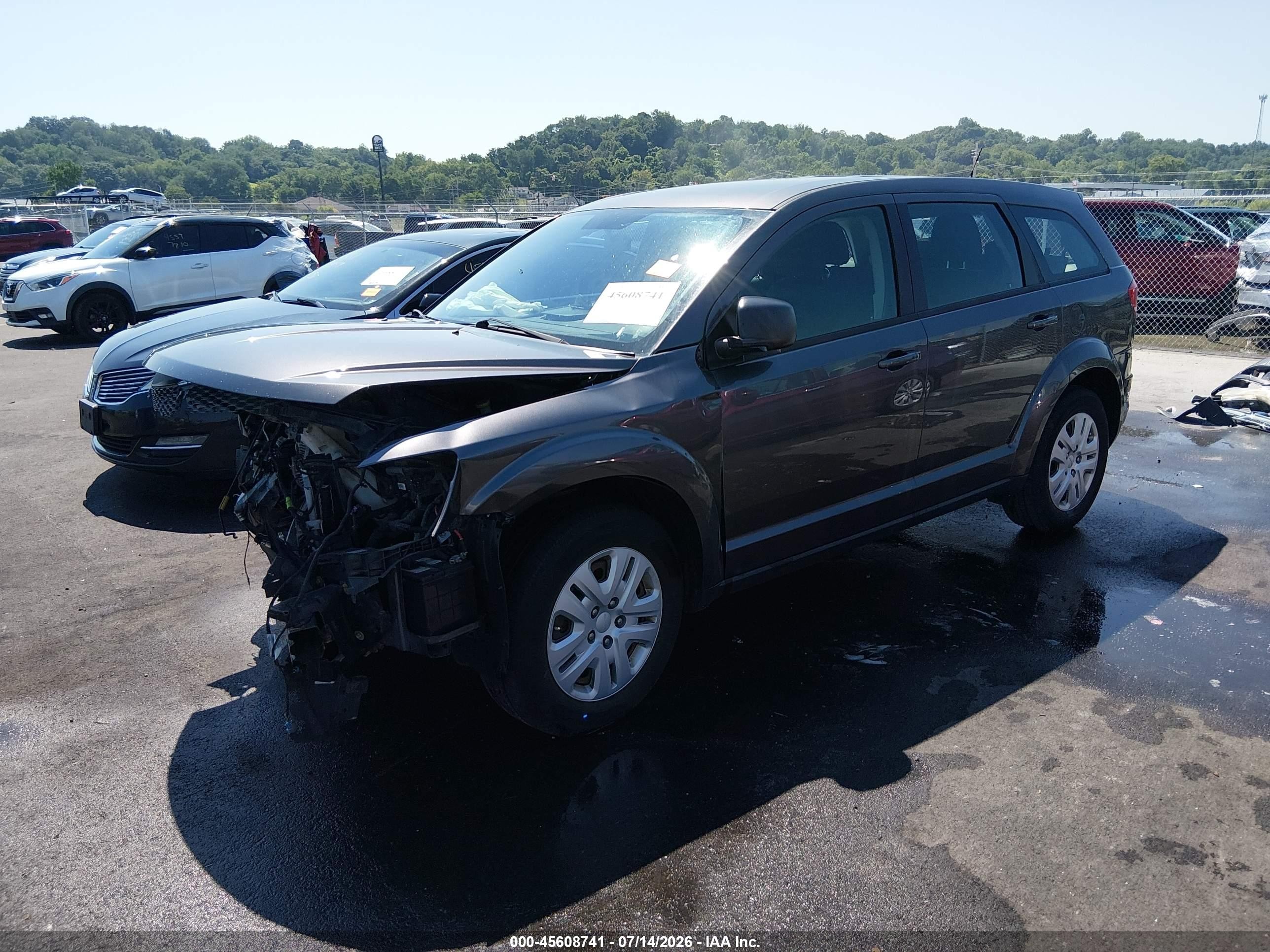 2015 Dodge Journey American Value Pkg Black vin: 3C4PDCAB4FT632516