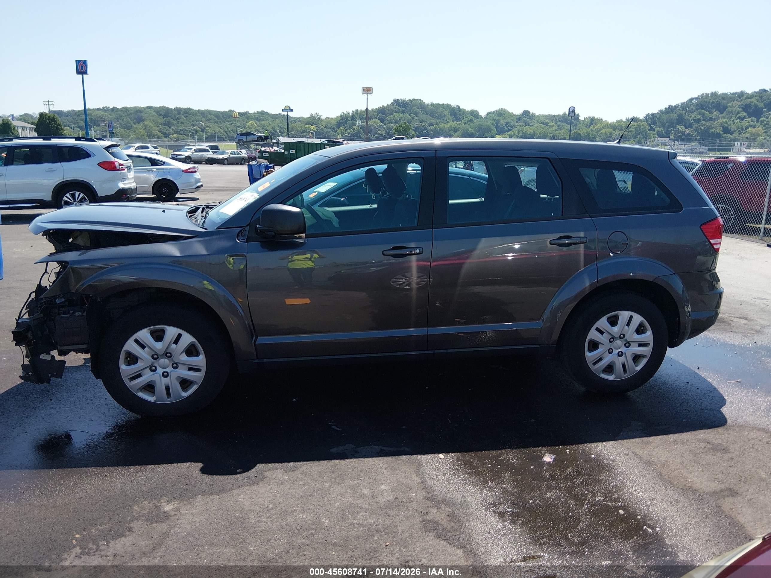 2015 Dodge Journey American Value Pkg Black vin: 3C4PDCAB4FT632516