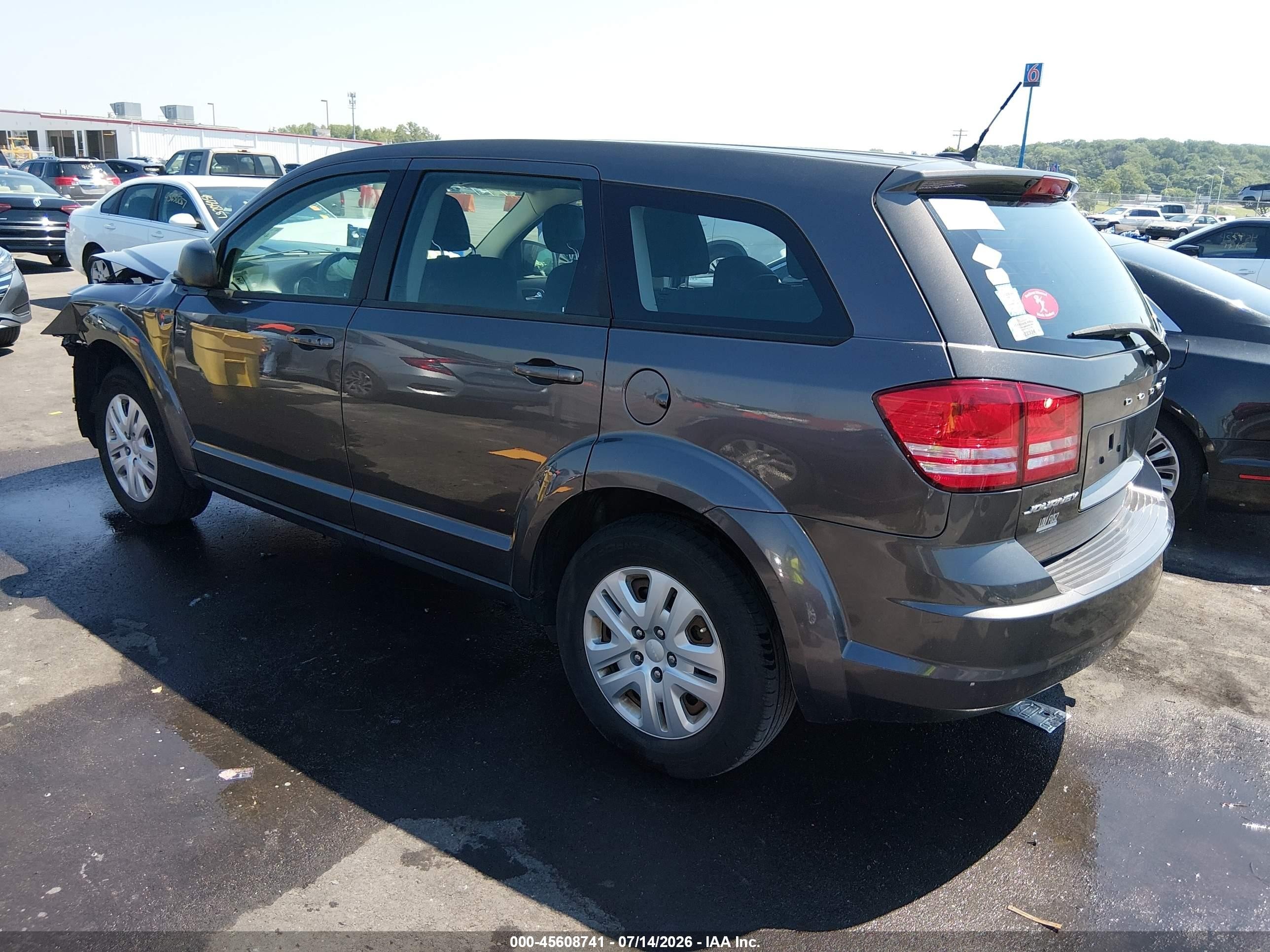 2015 Dodge Journey American Value Pkg Black vin: 3C4PDCAB4FT632516
