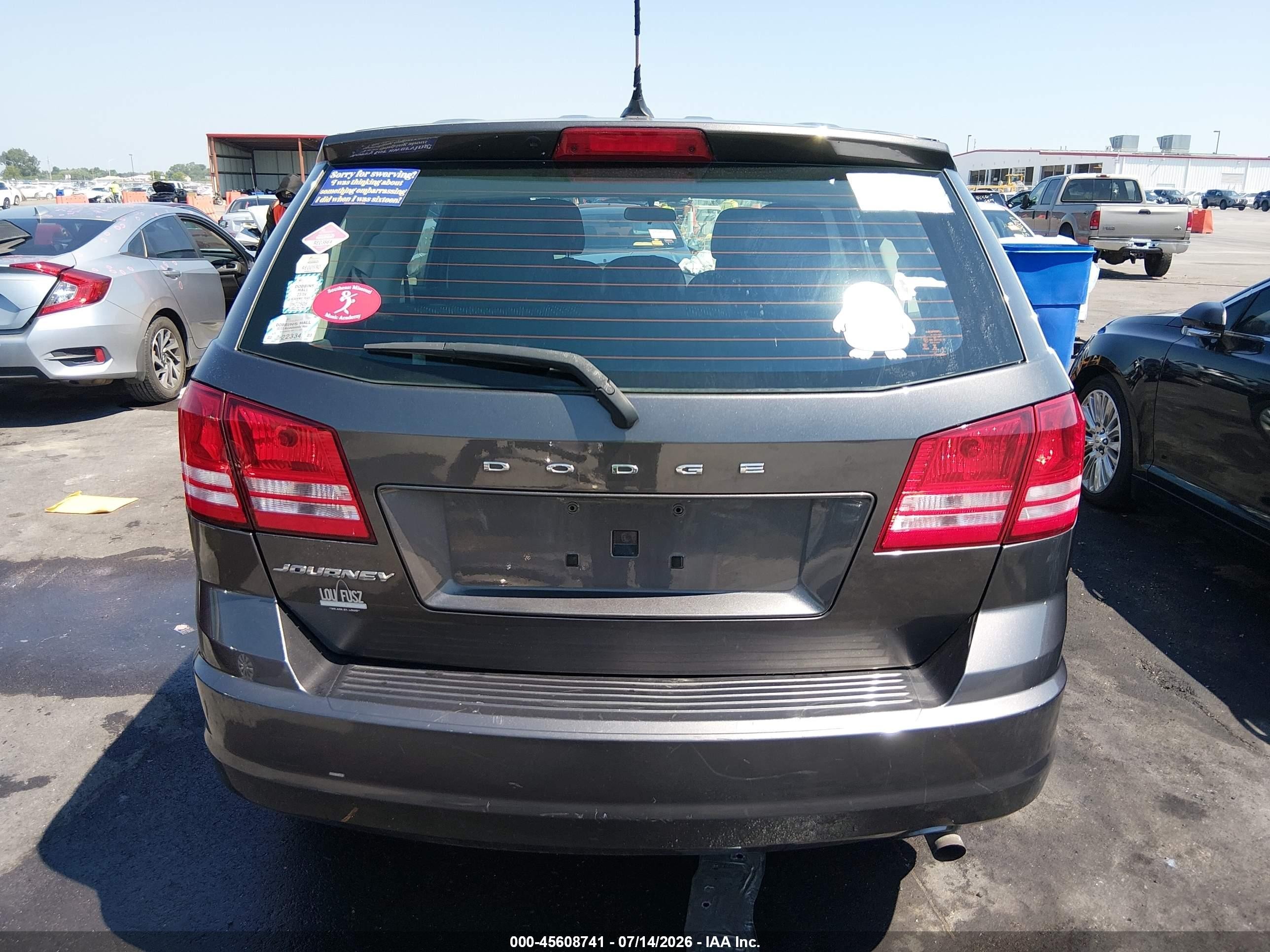 2015 Dodge Journey American Value Pkg Black vin: 3C4PDCAB4FT632516