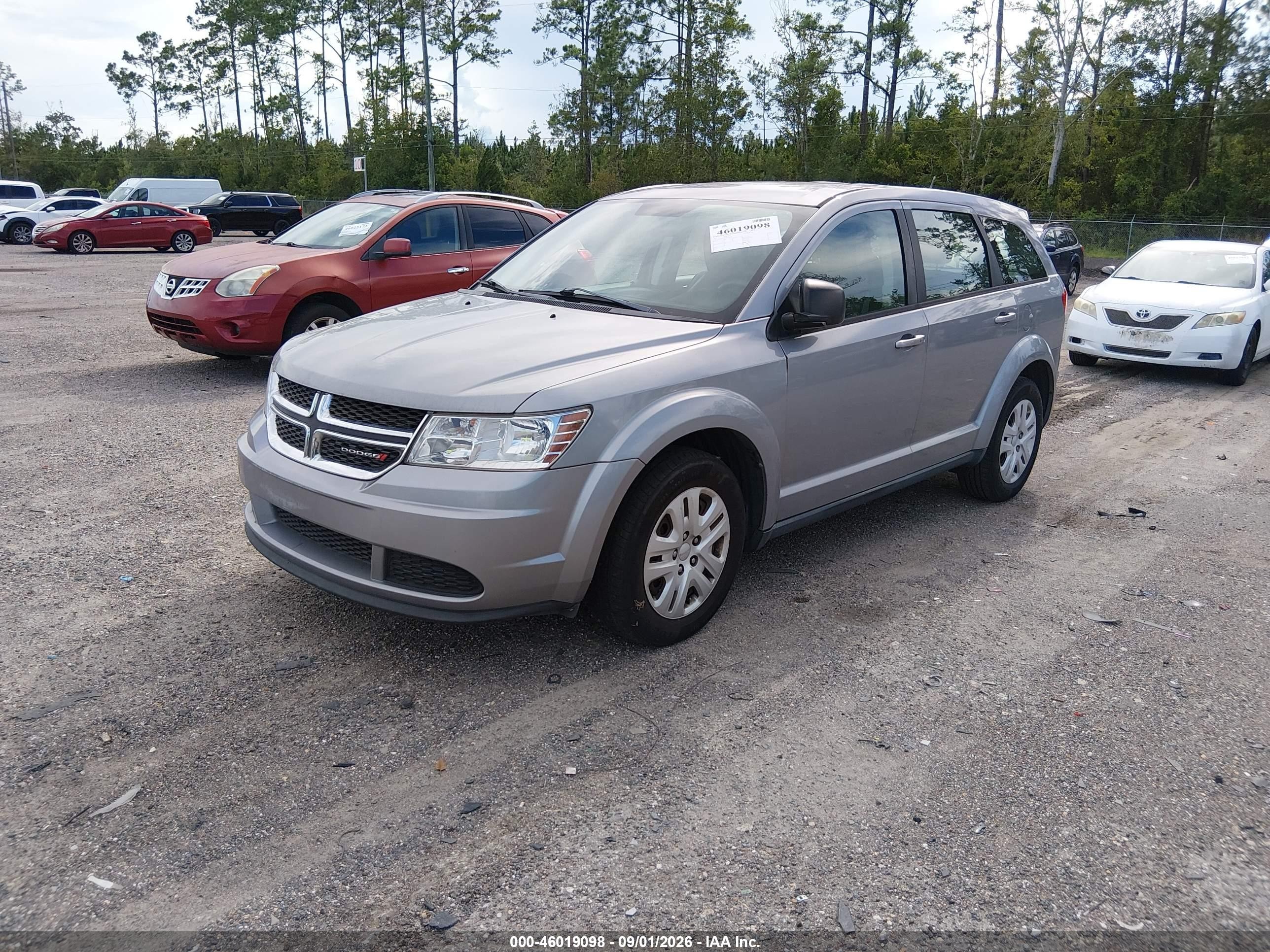 2015 Dodge Journey American Value Pkg Gray vin: 3C4PDCAB4FT674958