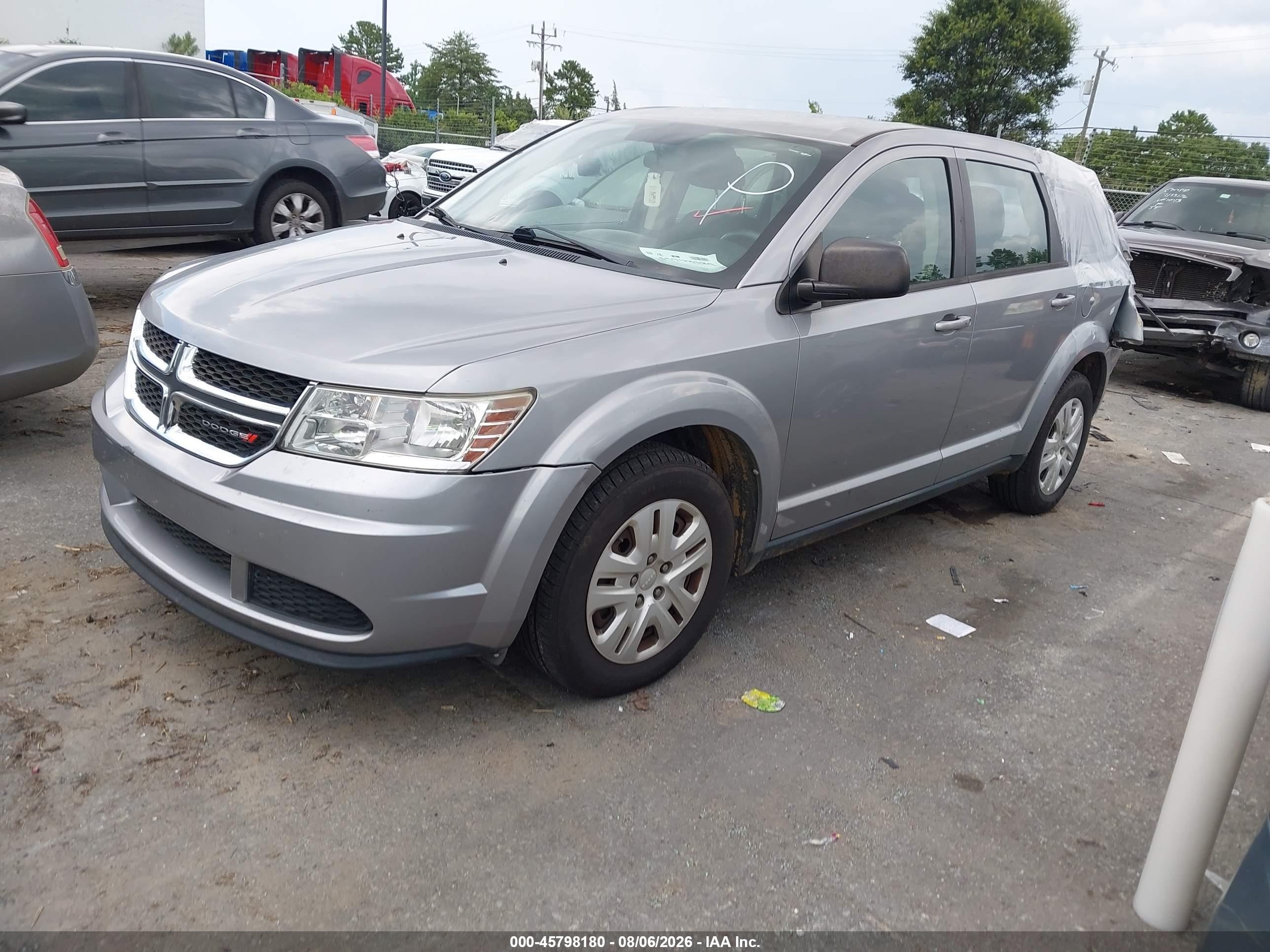 2015 Dodge Journey American Value Pkg Gray vin: 3C4PDCAB4FT713399