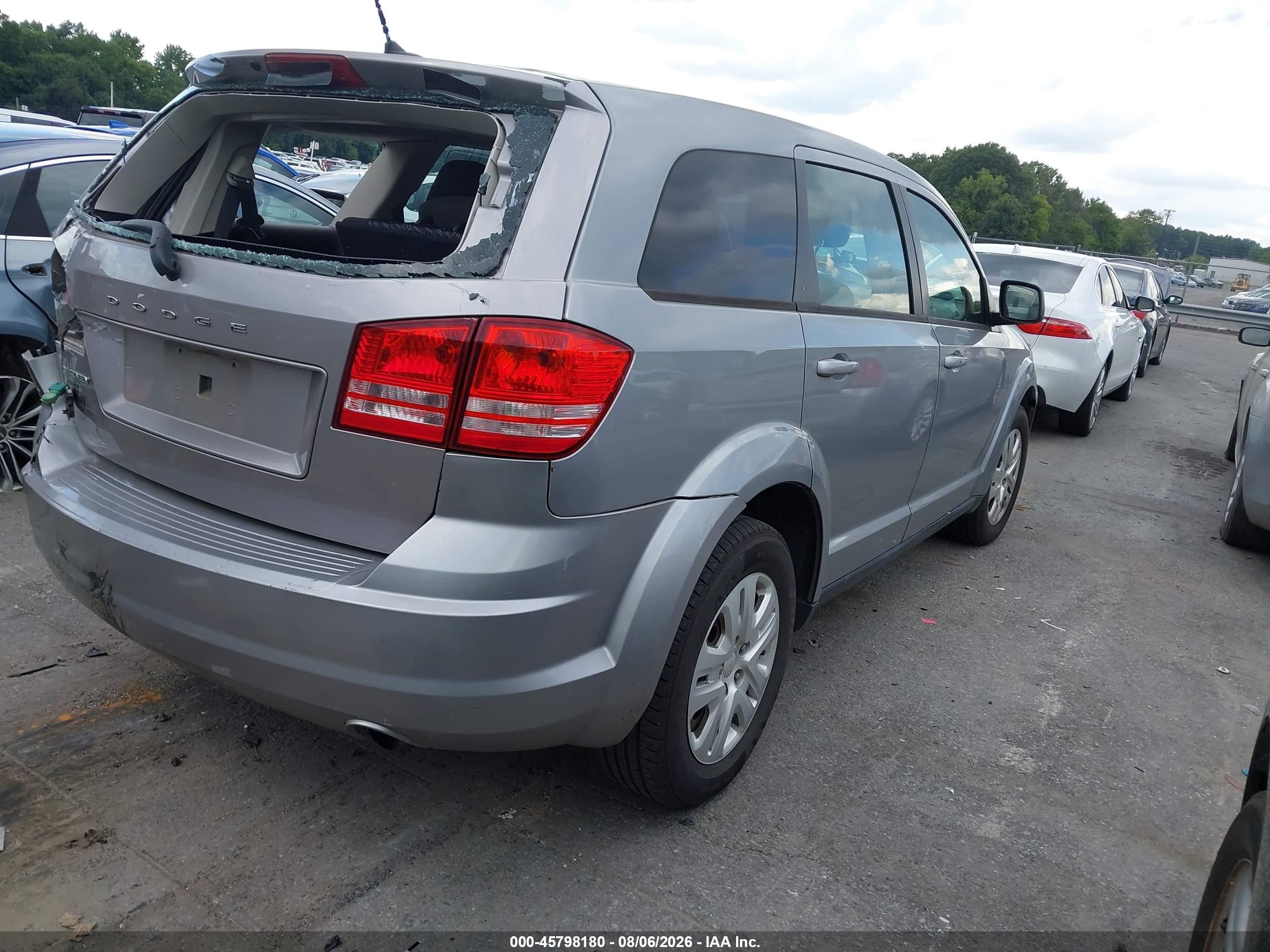 2015 Dodge Journey American Value Pkg Gray vin: 3C4PDCAB4FT713399