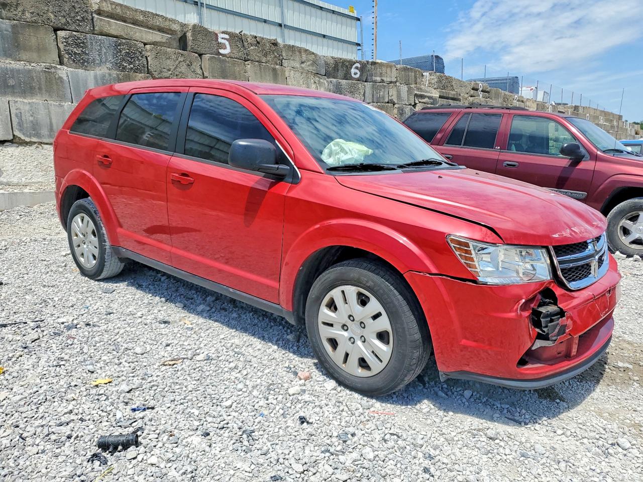 2015 Dodge Journey Se Red vin: 3C4PDCAB4FT748444