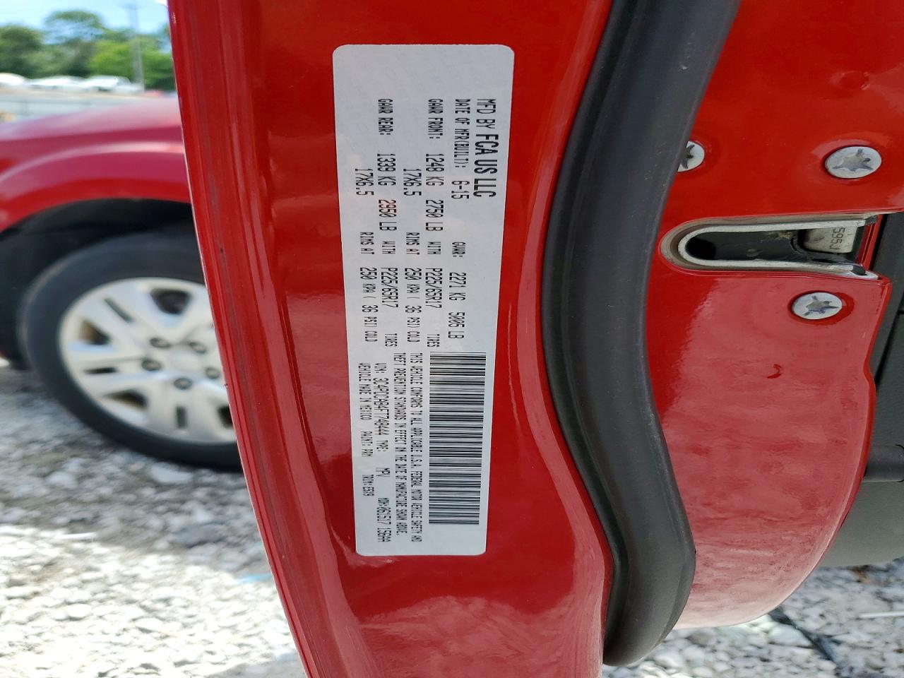 2015 Dodge Journey Se Red vin: 3C4PDCAB4FT748444