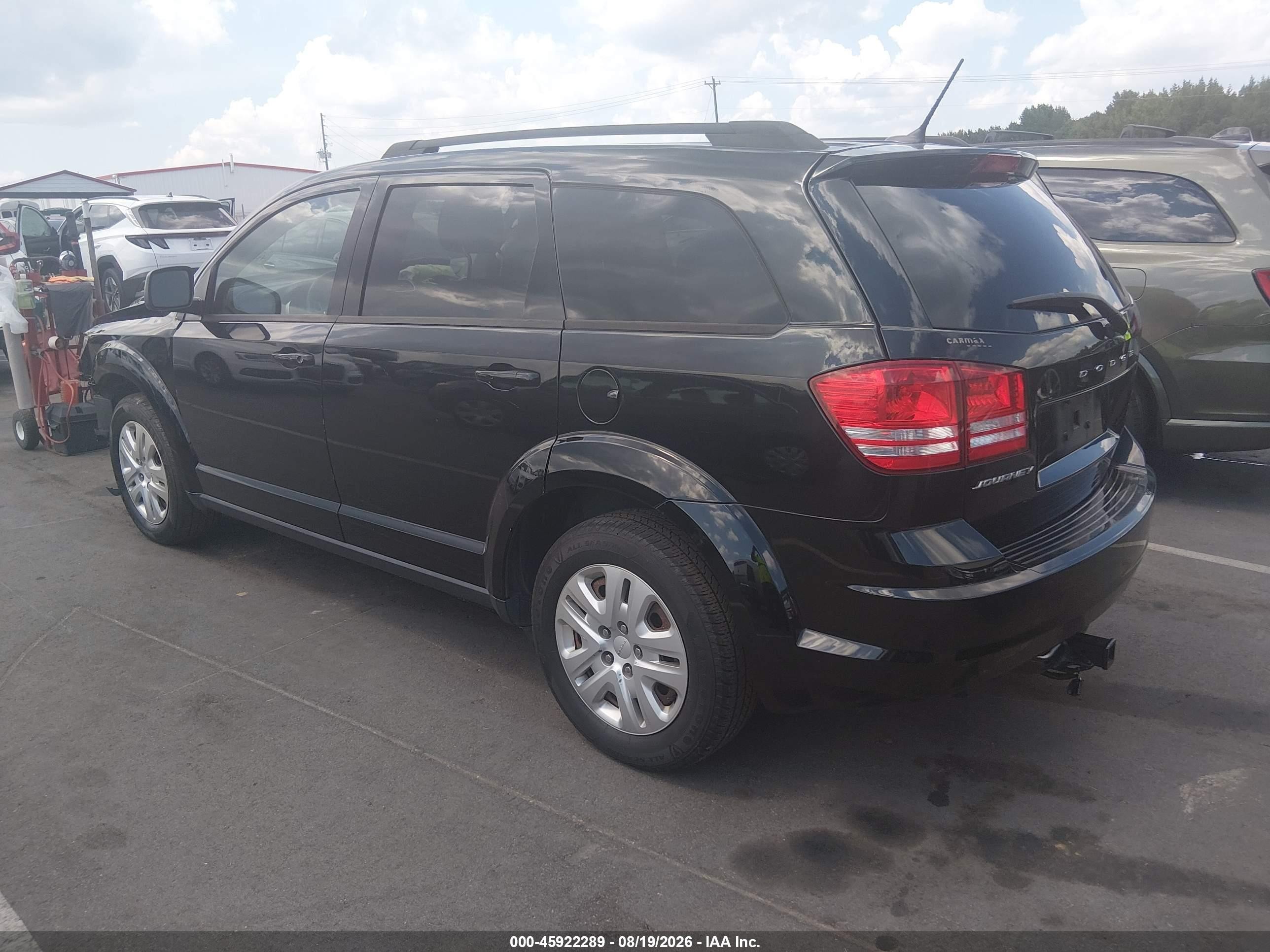 2018 Dodge Journey Se Black vin: 3C4PDCAB4JT236353