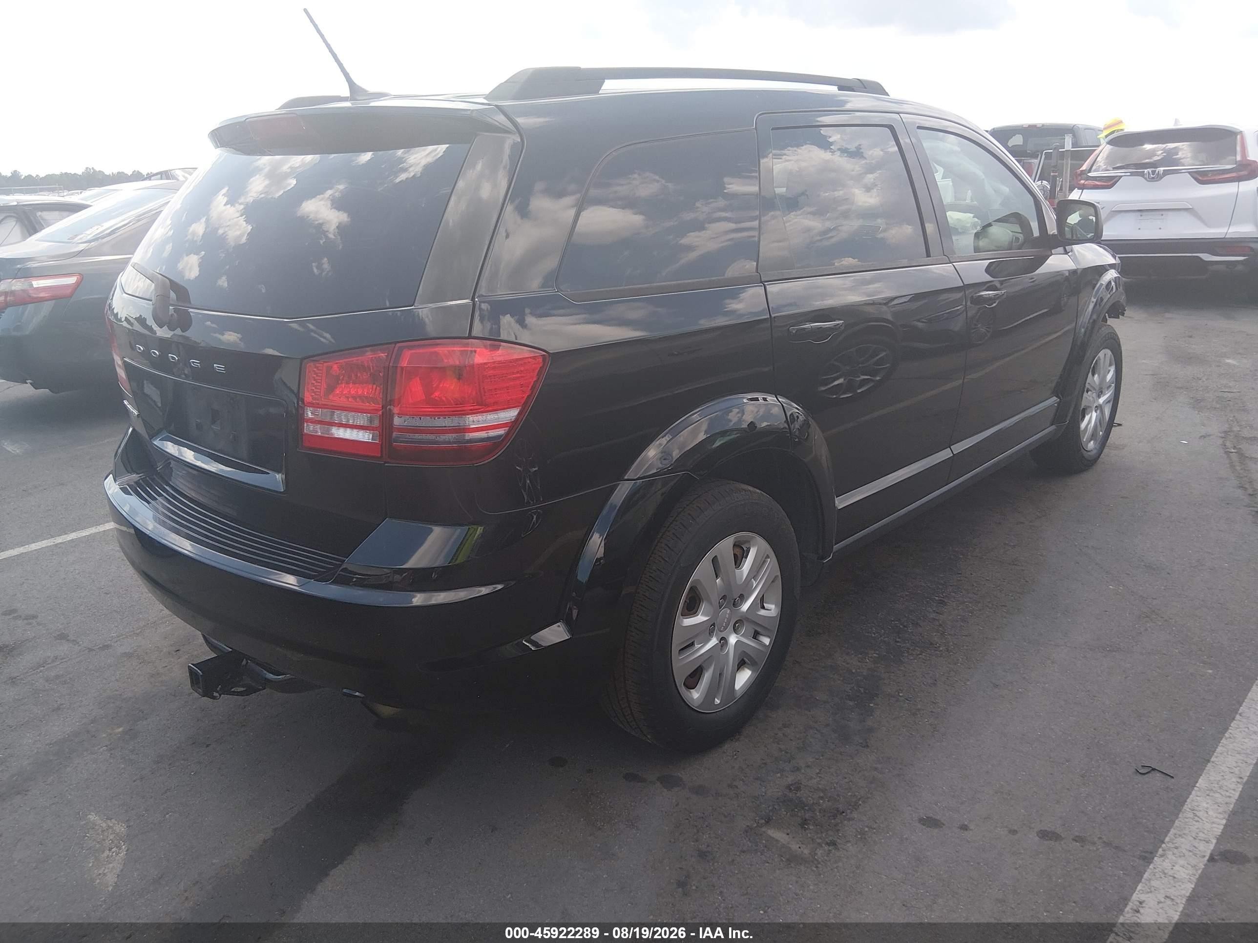 2018 Dodge Journey Se Black vin: 3C4PDCAB4JT236353