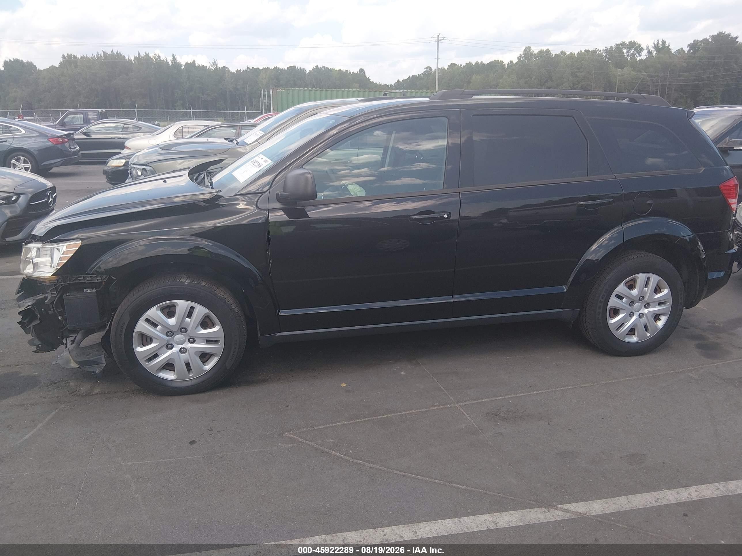 2018 Dodge Journey Se Black vin: 3C4PDCAB4JT236353