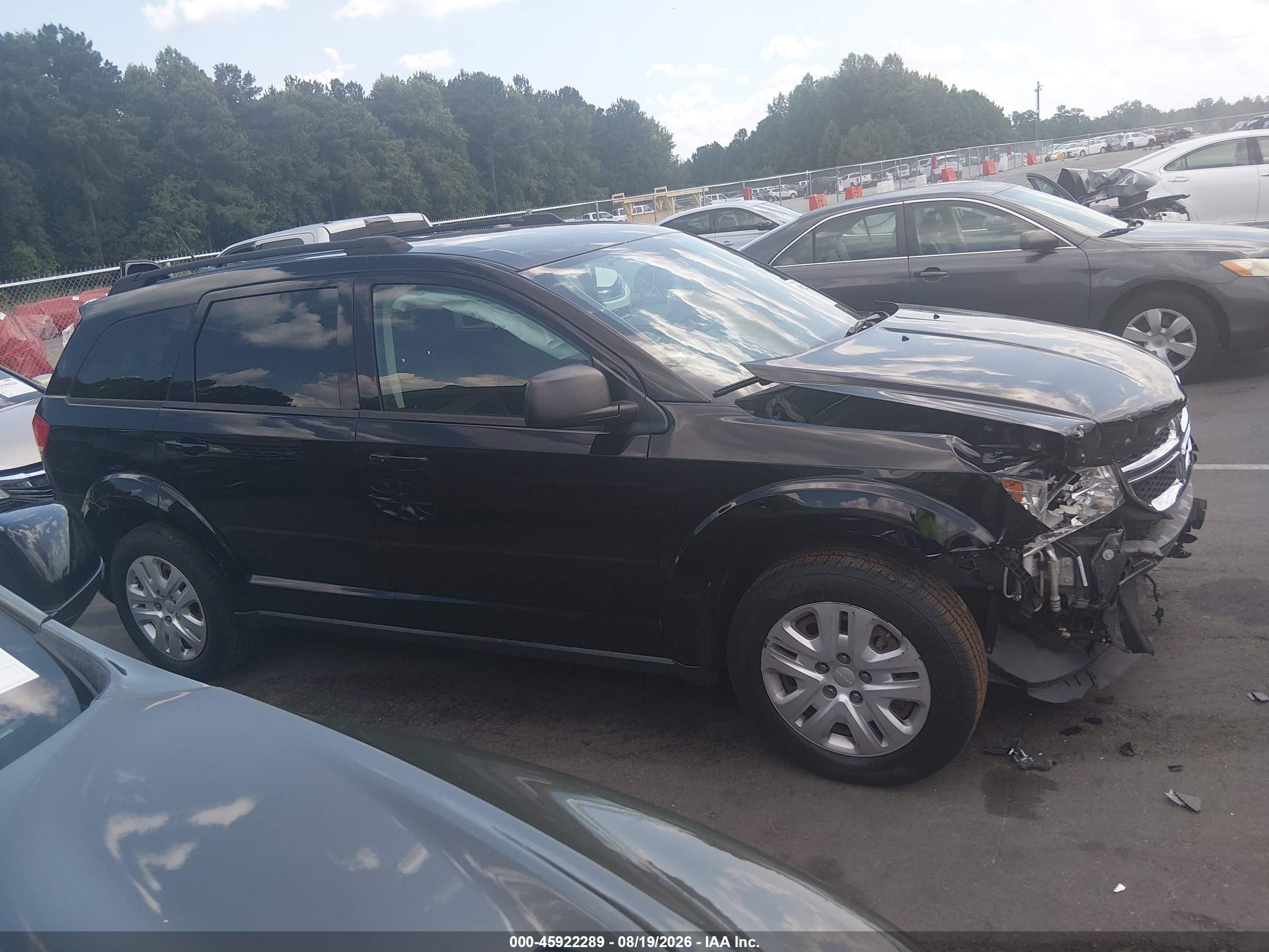 2018 Dodge Journey Se Black vin: 3C4PDCAB4JT236353