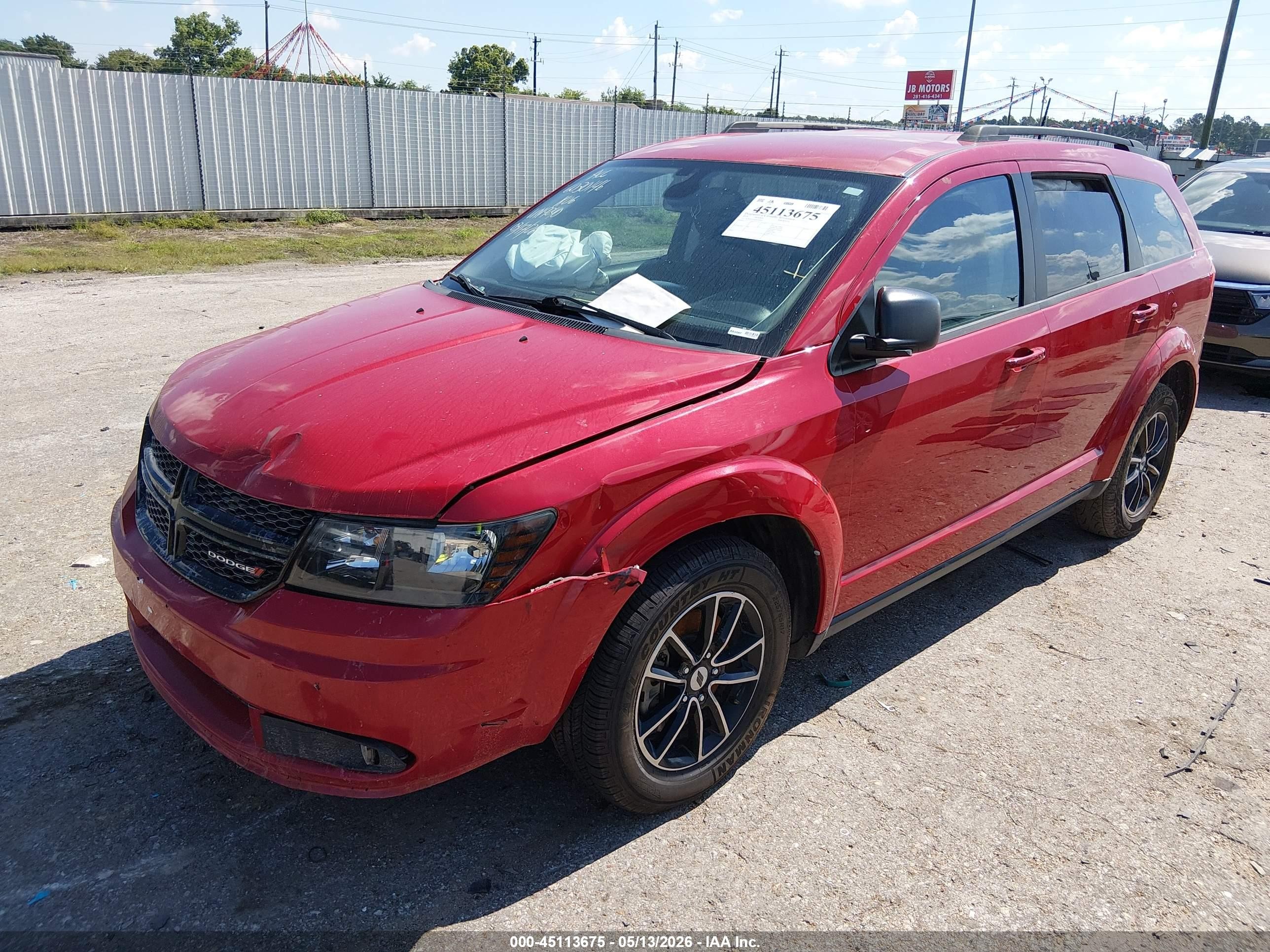 2018 Dodge Journey Se Red vin: 3C4PDCAB4JT519240