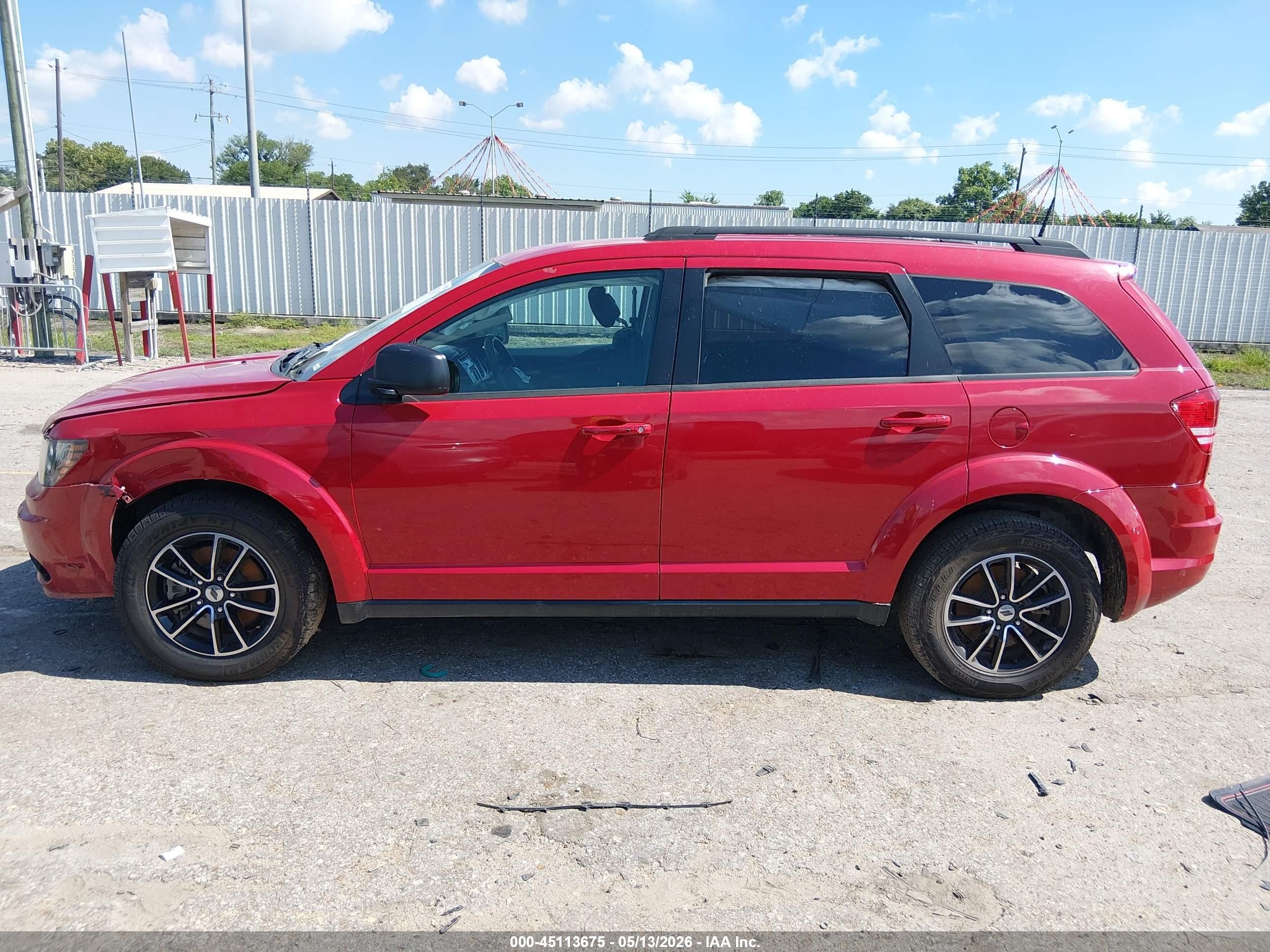 2018 Dodge Journey Se Red vin: 3C4PDCAB4JT519240