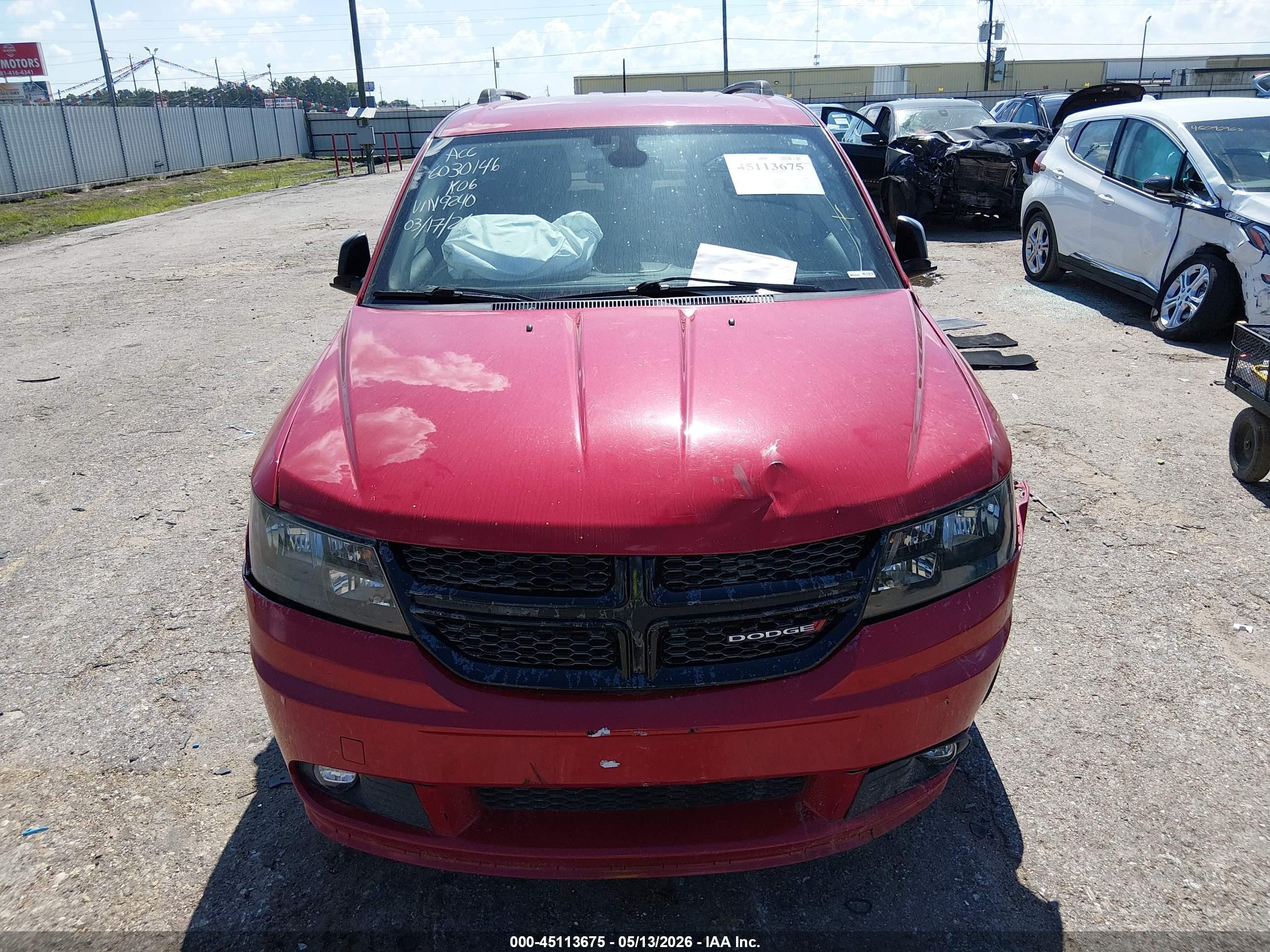2018 Dodge Journey Se Red vin: 3C4PDCAB4JT519240