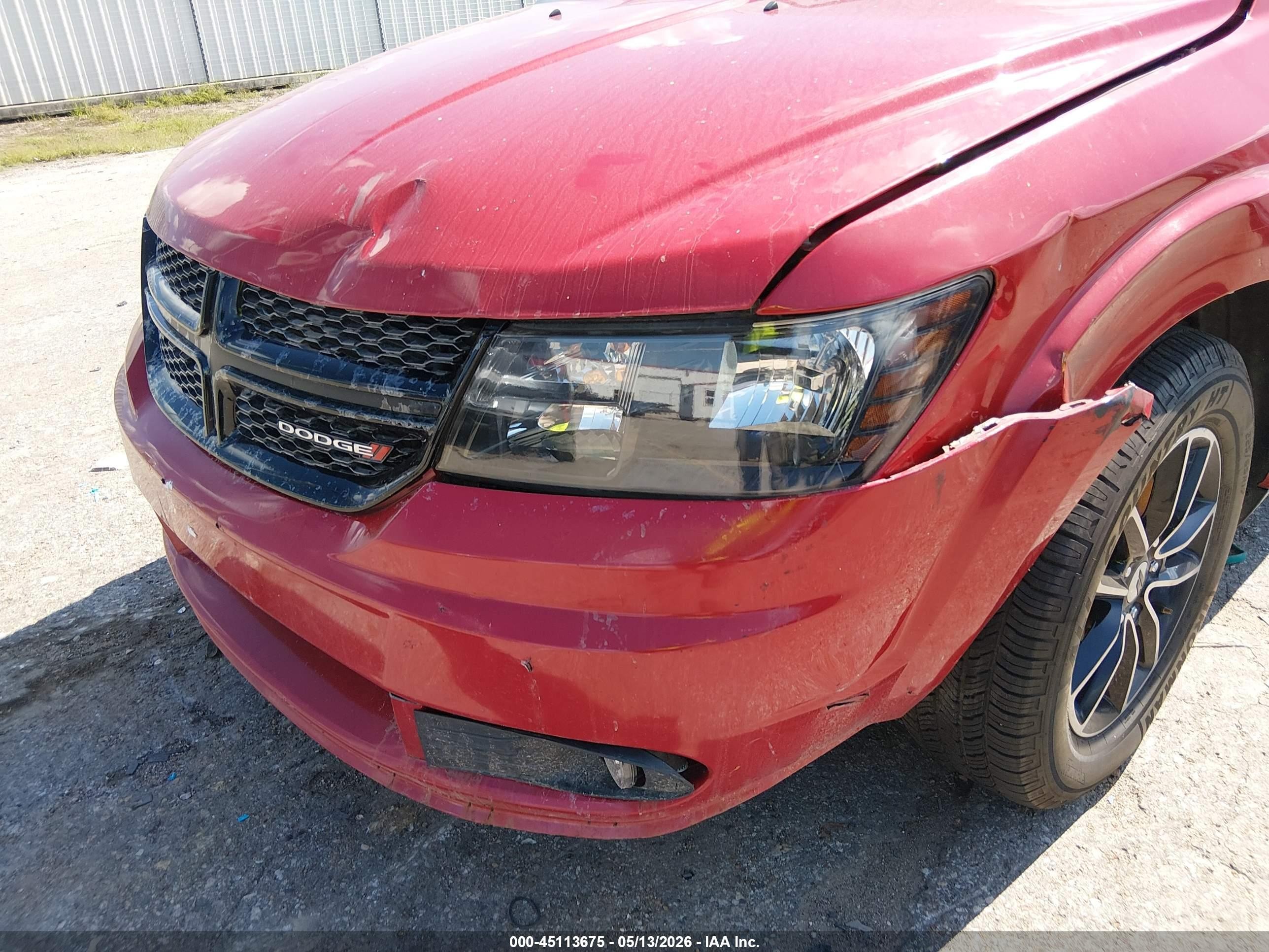 2018 Dodge Journey Se Red vin: 3C4PDCAB4JT519240