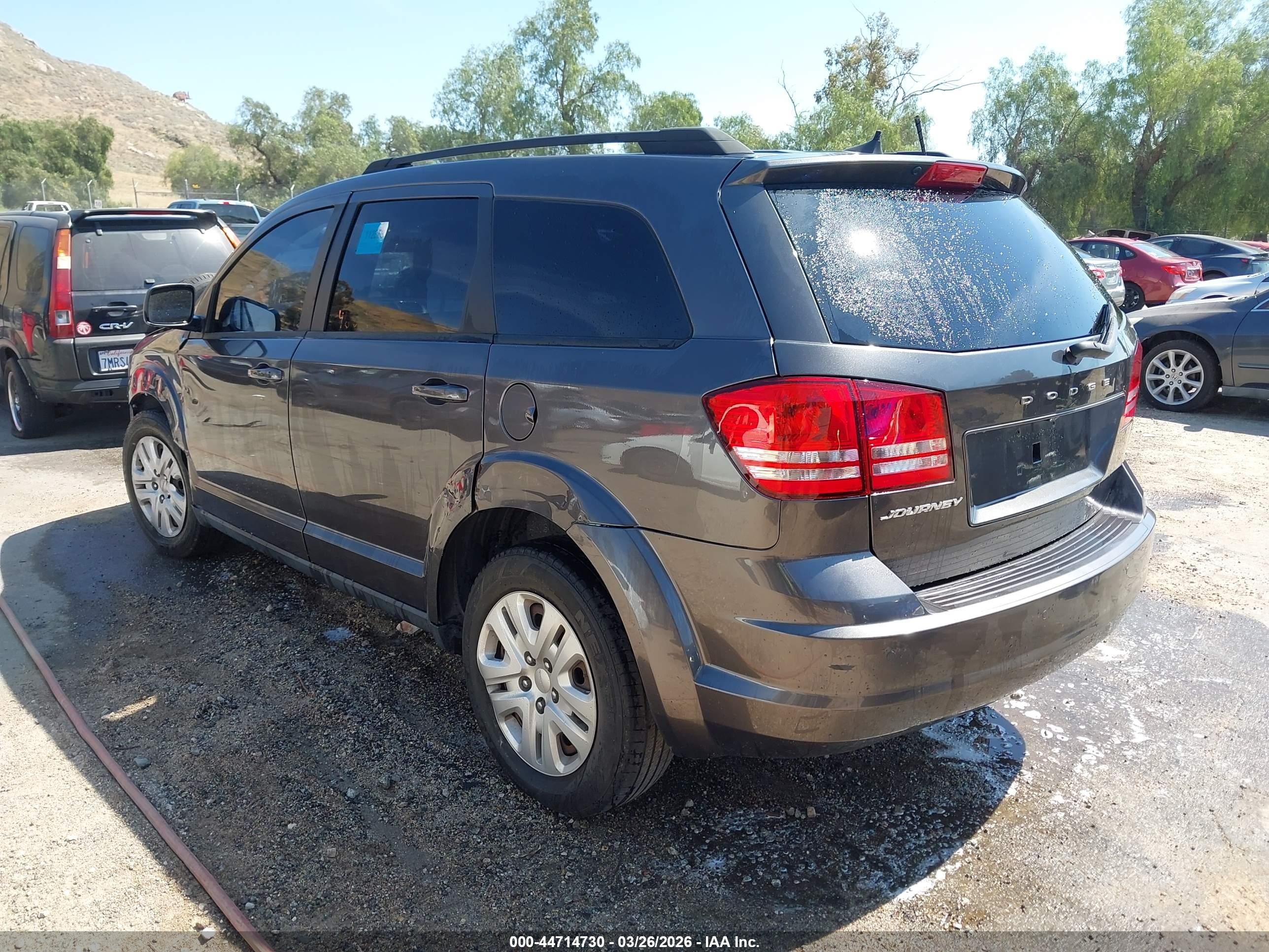 2020 Dodge Journey Se Value Gray vin: 3C4PDCAB4LT270778