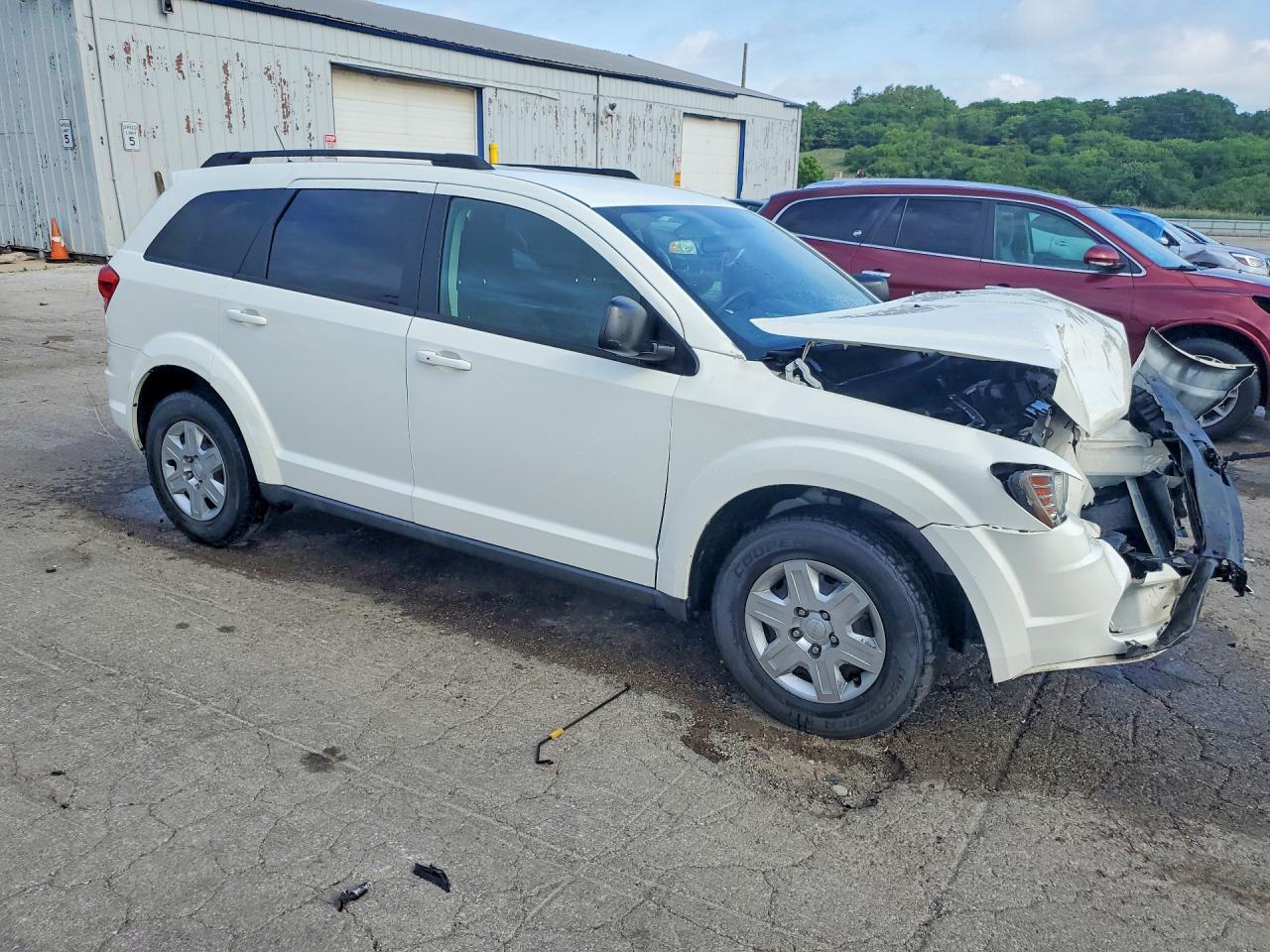 2012 Dodge Journey Se White vin: 3C4PDCAB5CT276296