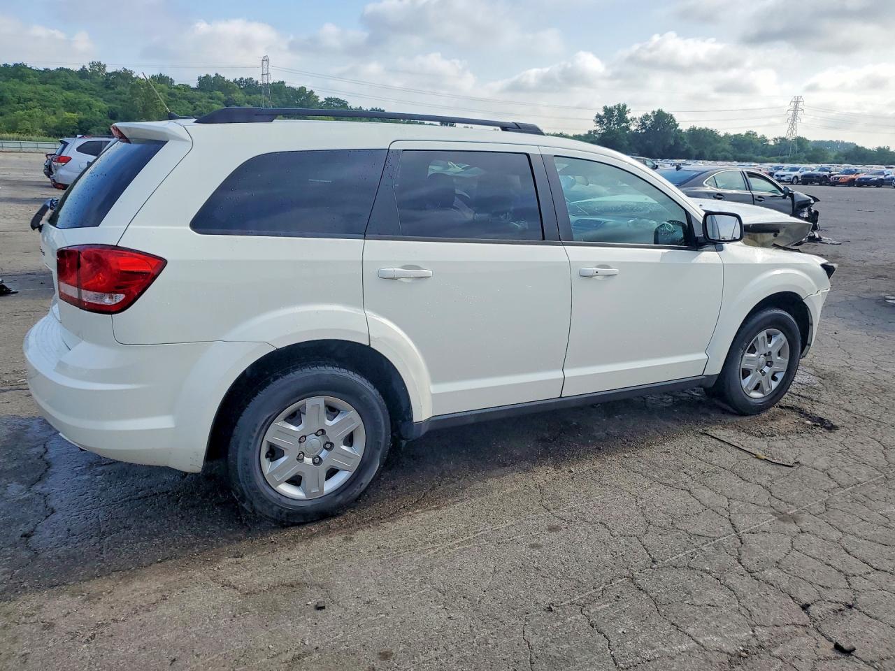 2012 Dodge Journey Se White vin: 3C4PDCAB5CT276296
