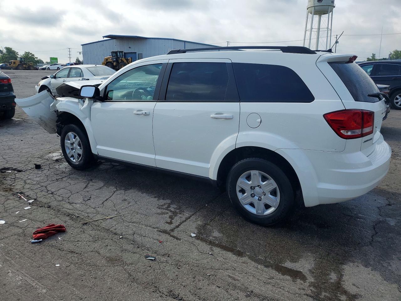 2012 Dodge Journey Se White vin: 3C4PDCAB5CT276296
