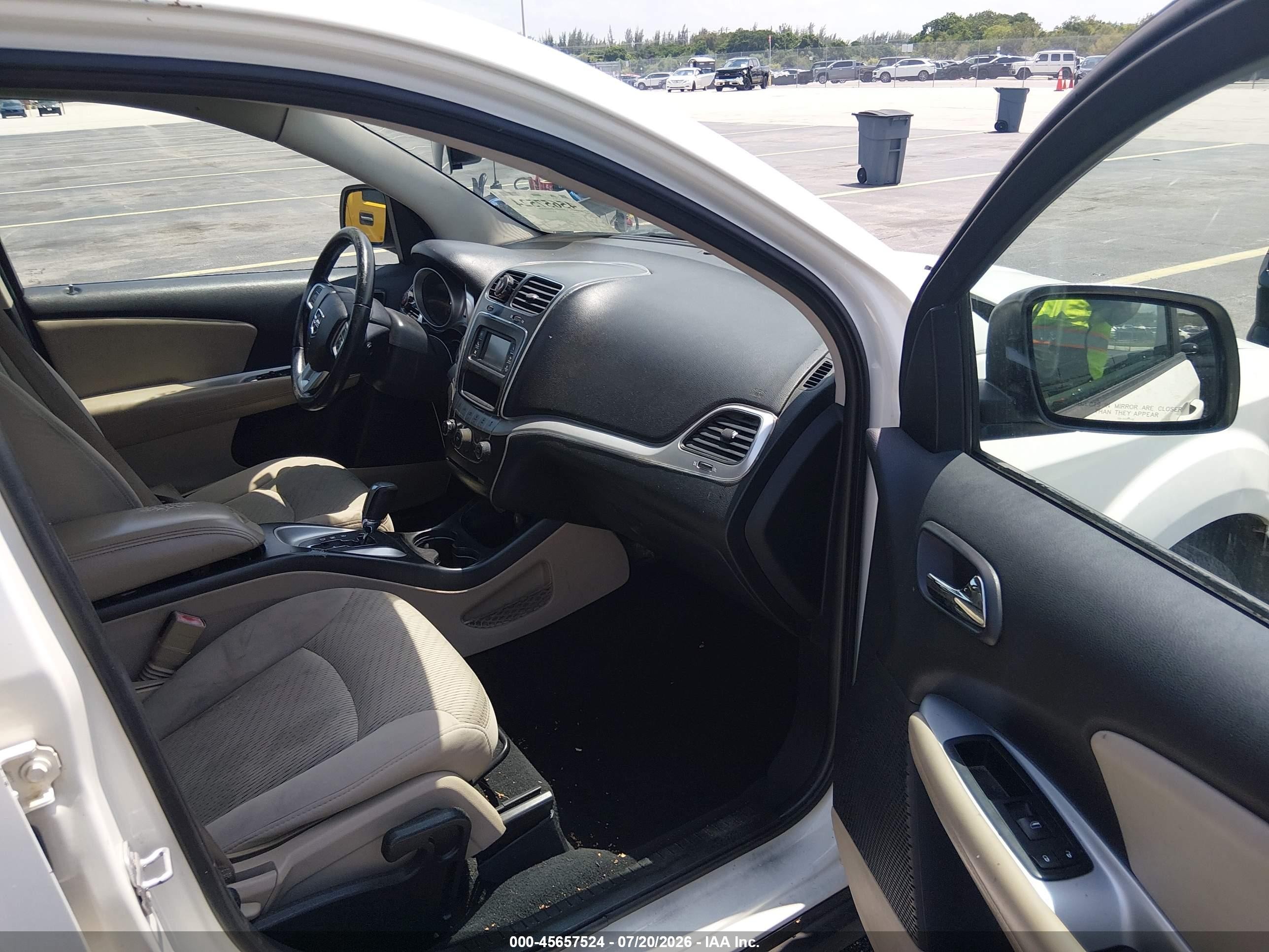 2012 Dodge Journey Se/avp White vin: 3C4PDCAB5CT289985