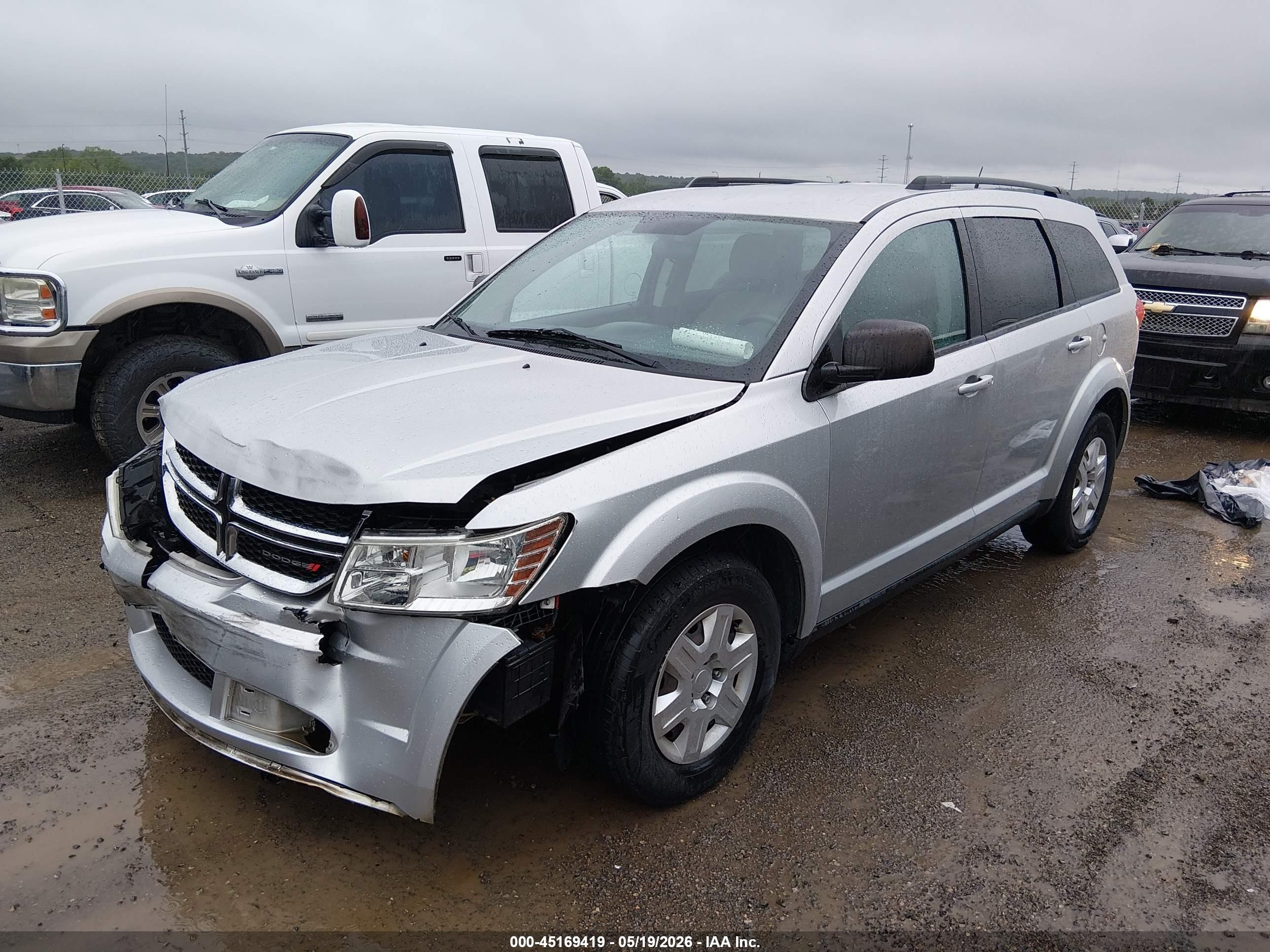 2012 Dodge Journey Se/avp Silver vin: 3C4PDCAB5CT362420