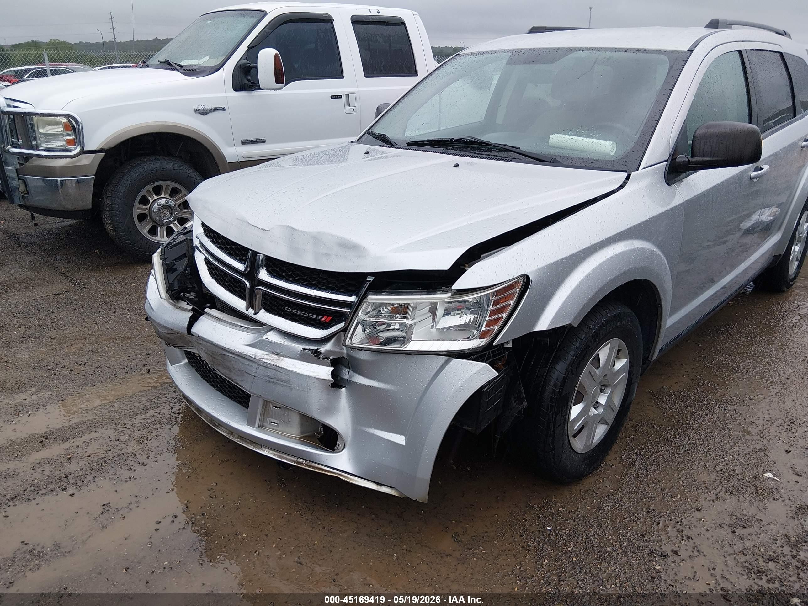 2012 Dodge Journey Se/avp Silver vin: 3C4PDCAB5CT362420