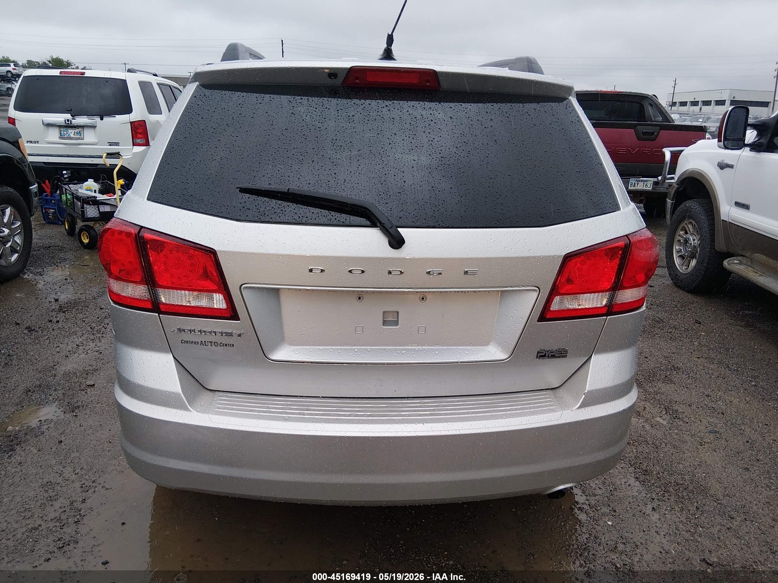 2012 Dodge Journey Se/avp Silver vin: 3C4PDCAB5CT362420