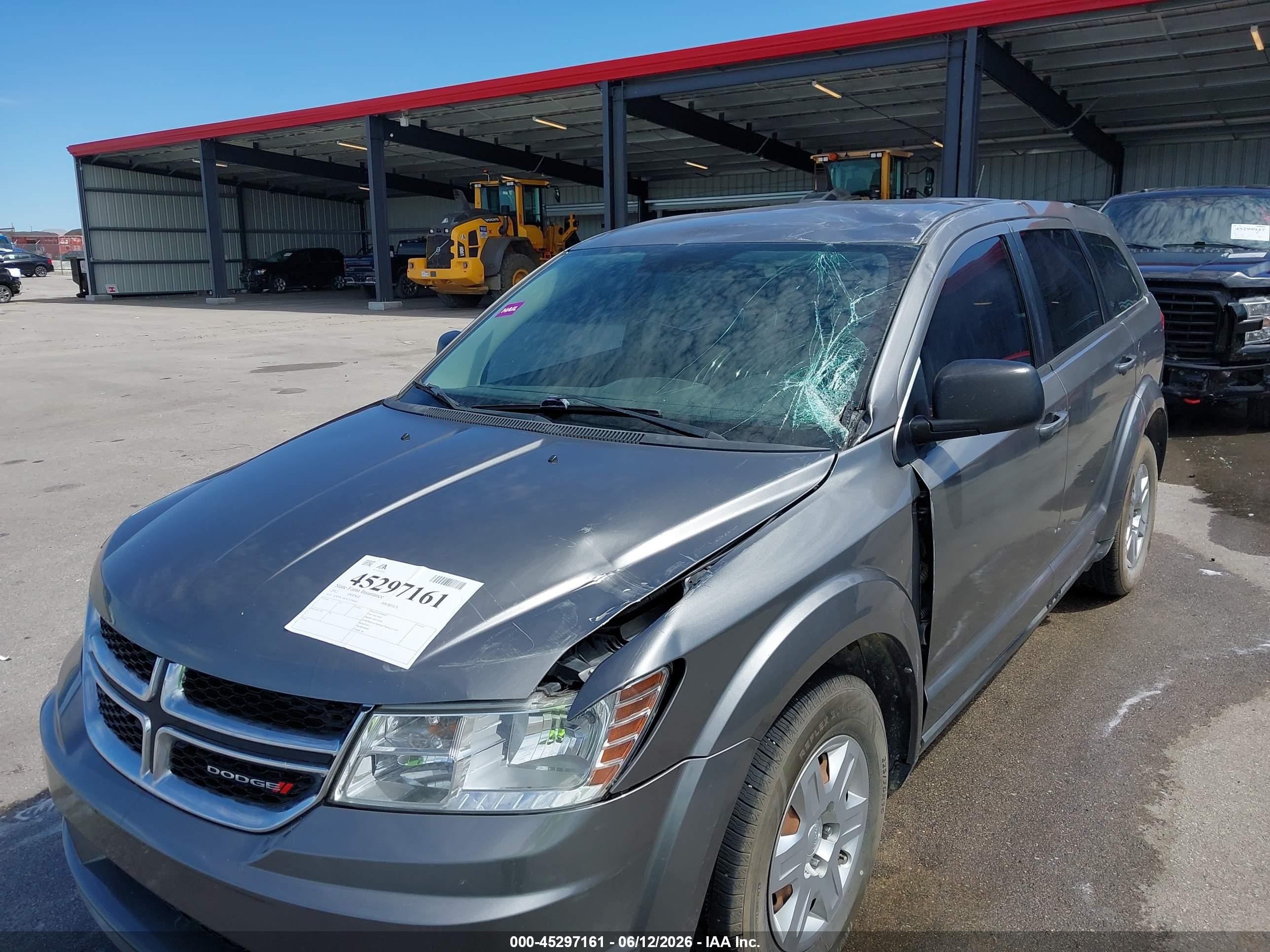 2012 Dodge Journey Se/avp Gray vin: 3C4PDCAB5CT390413