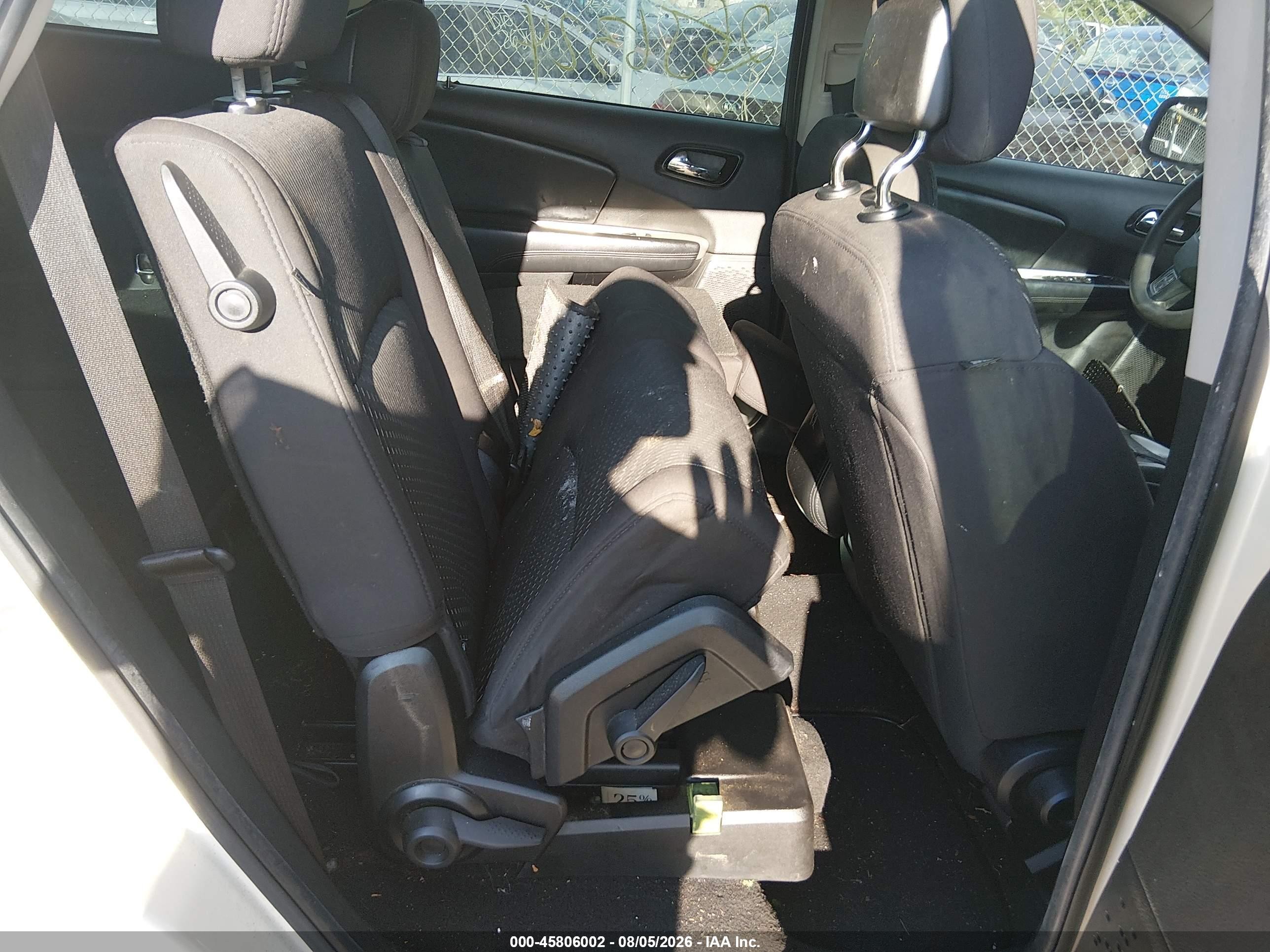2012 Dodge Journey Se/avp White vin: 3C4PDCAB5CT390489