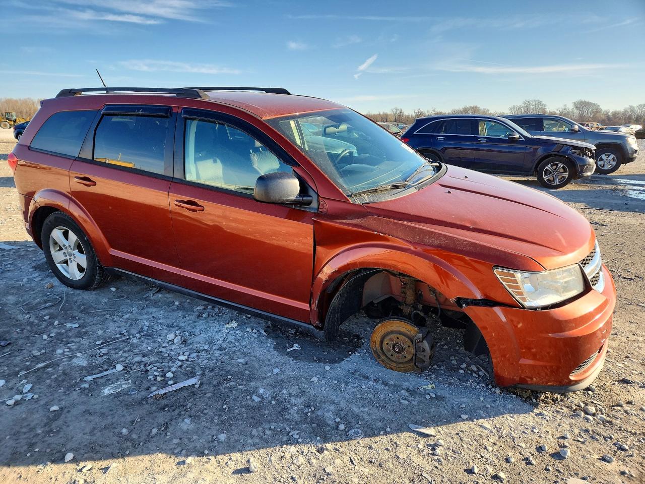 2013 Dodge Journey Se Orange vin: 3C4PDCAB5DT501155