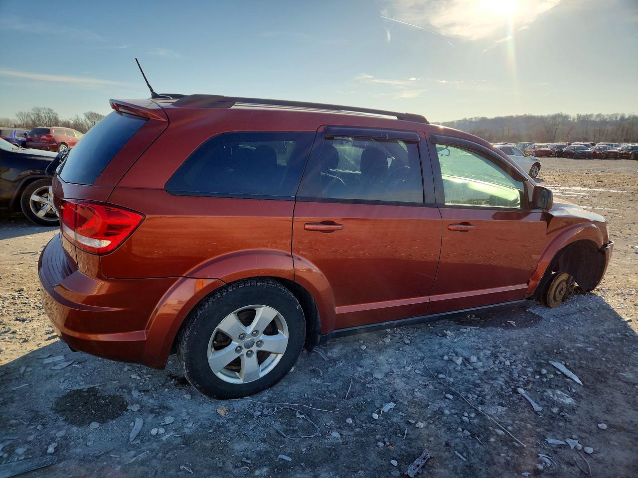 2013 Dodge Journey Se Orange vin: 3C4PDCAB5DT501155
