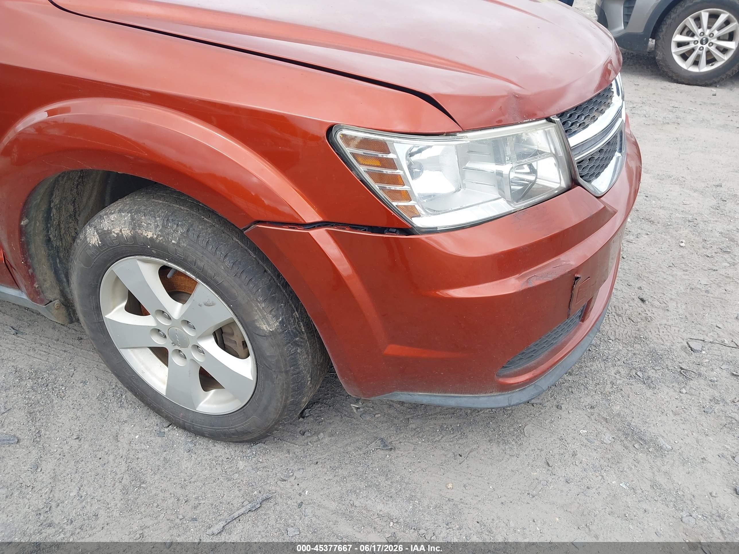 2013 Dodge Journey American Value Pkg Orange vin: 3C4PDCAB5DT508946