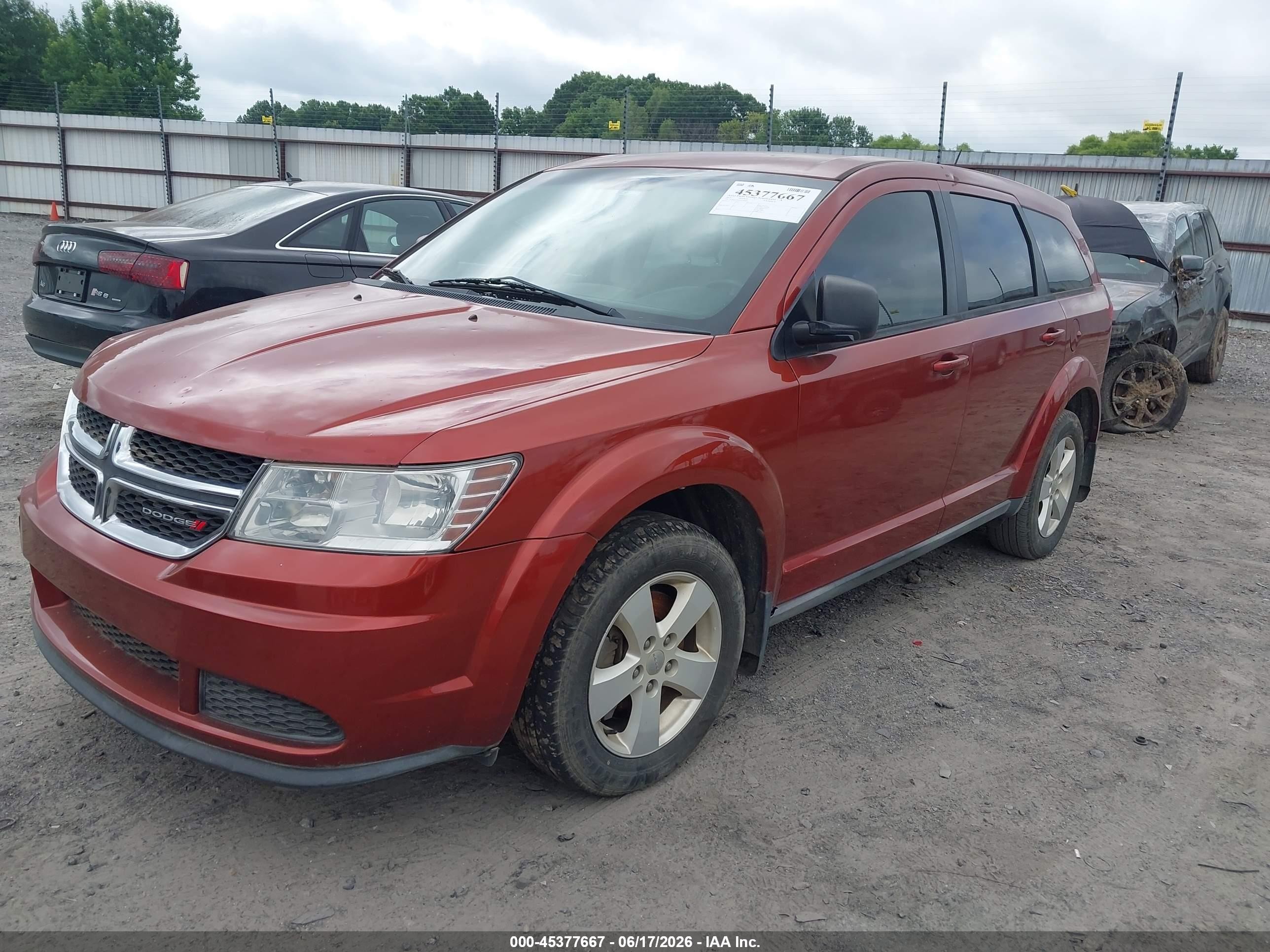 2013 Dodge Journey American Value Pkg Orange vin: 3C4PDCAB5DT508946