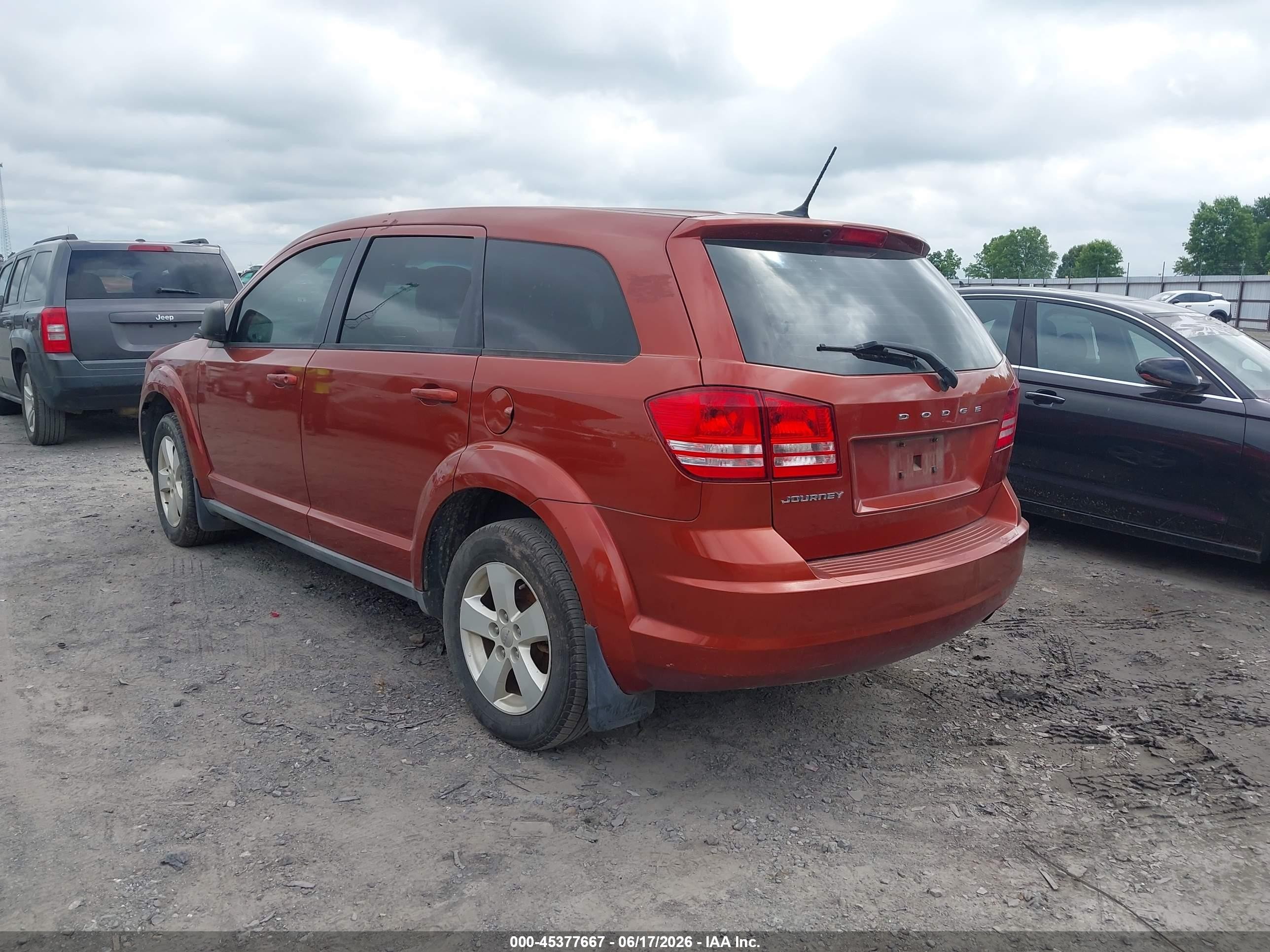 2013 Dodge Journey American Value Pkg Orange vin: 3C4PDCAB5DT508946