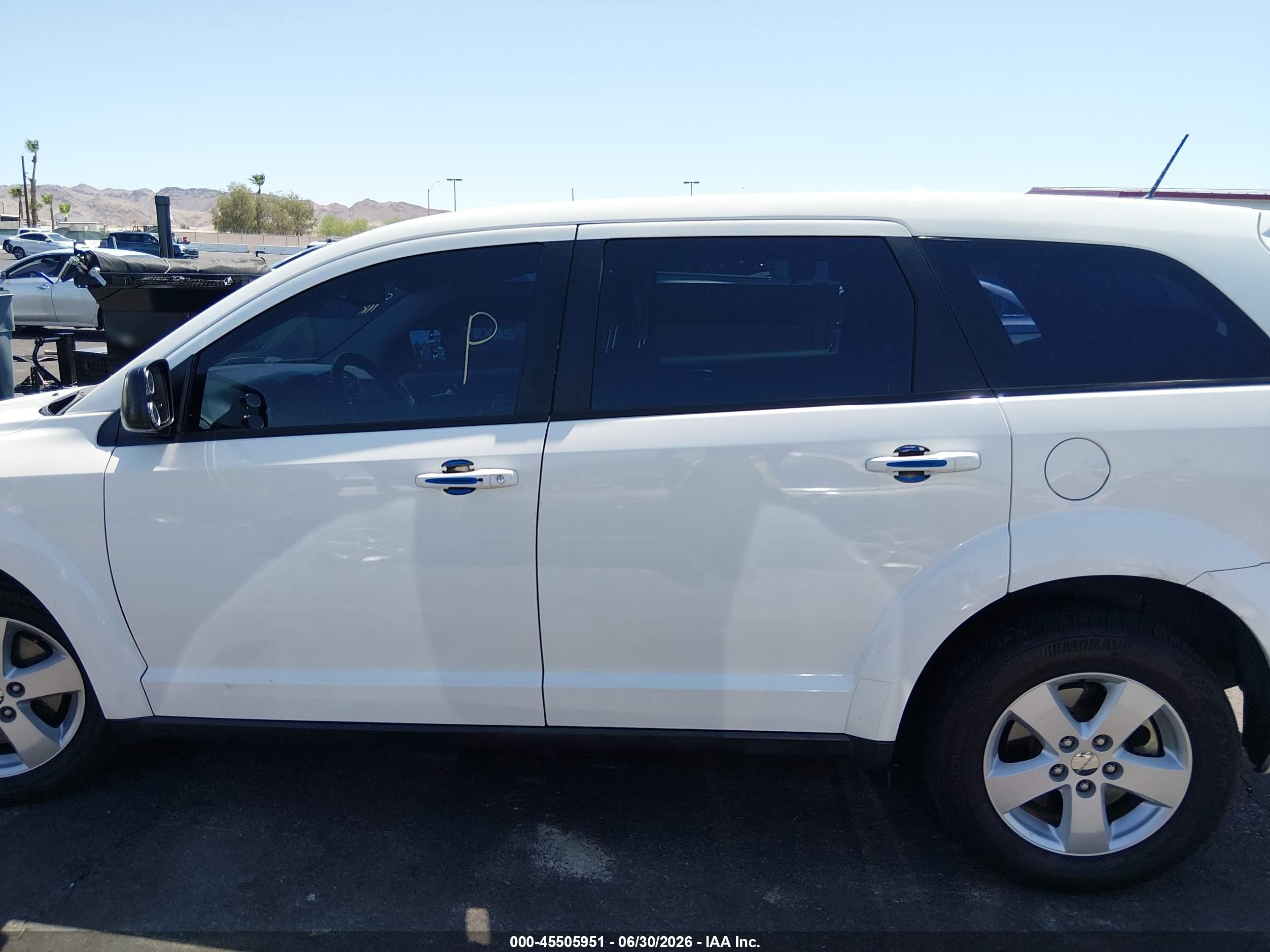 2013 Dodge Journey American Value Pkg White vin: 3C4PDCAB5DT510535