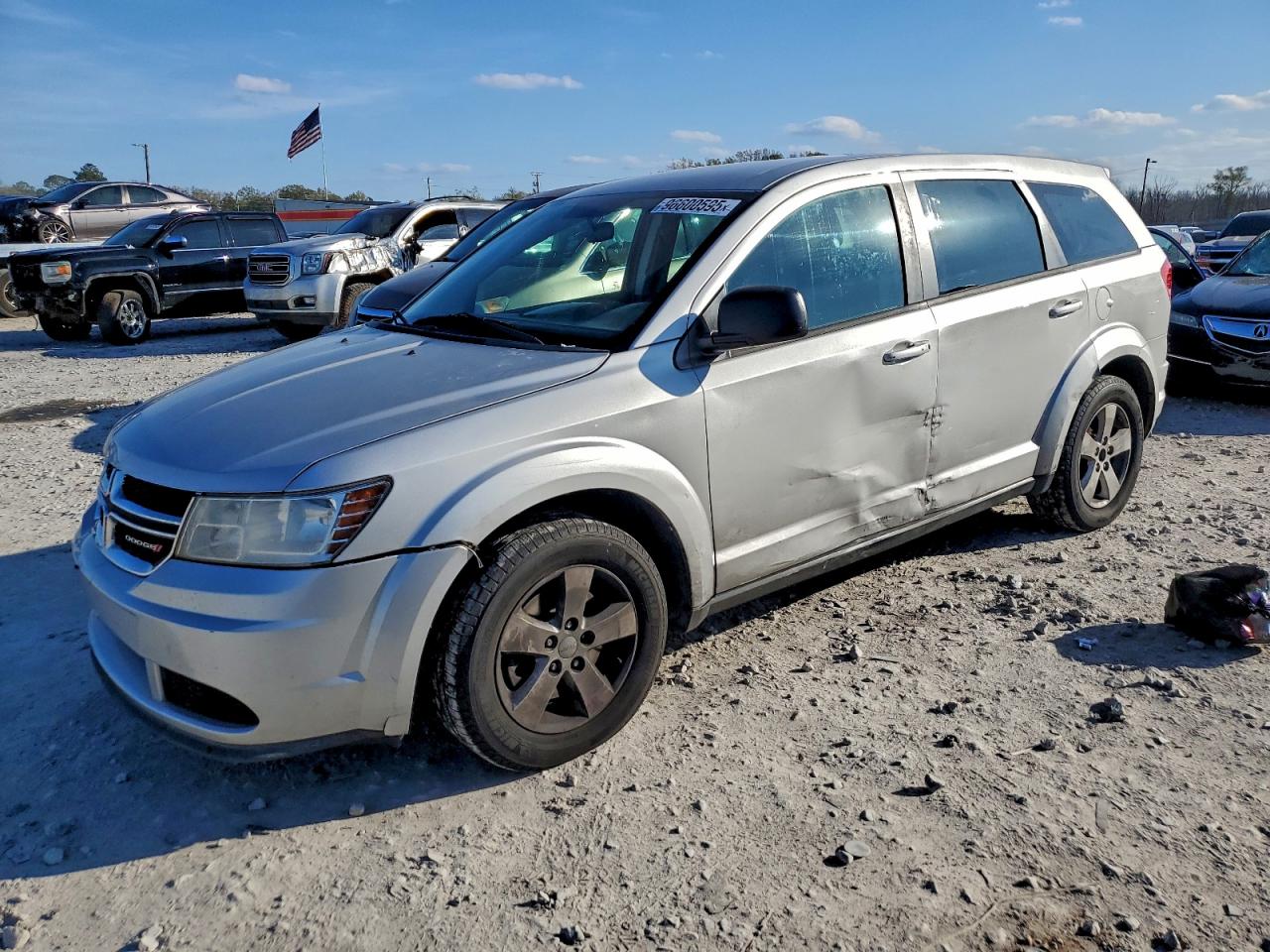 2013 Dodge Journey Se Silver vin: 3C4PDCAB5DT547603