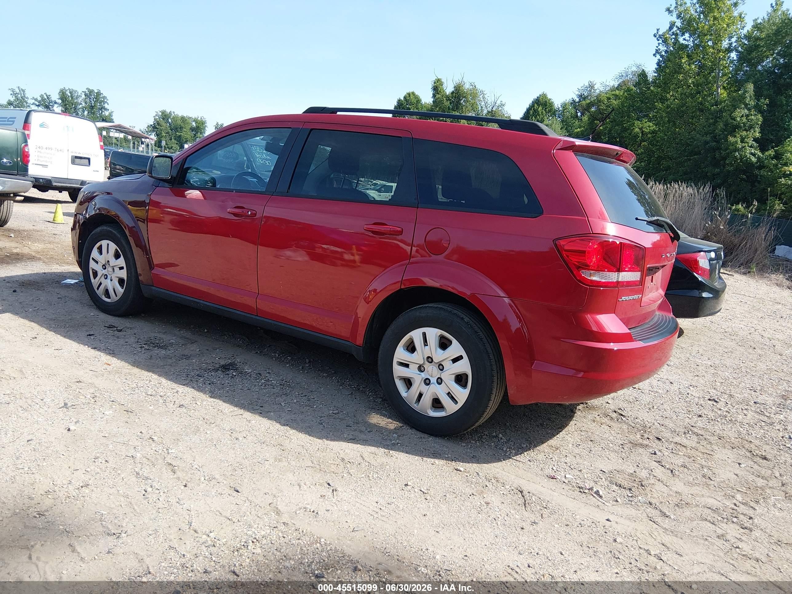 2014 Dodge Journey Se Red vin: 3C4PDCAB5ET184169