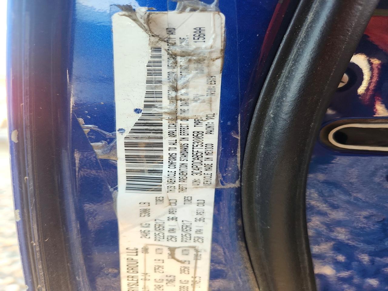 2015 Dodge Journey Se Blue vin: 3C4PDCAB5FT530058