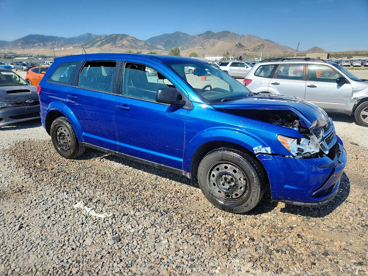 2015 Dodge Journey Se Blue vin: 3C4PDCAB5FT530058