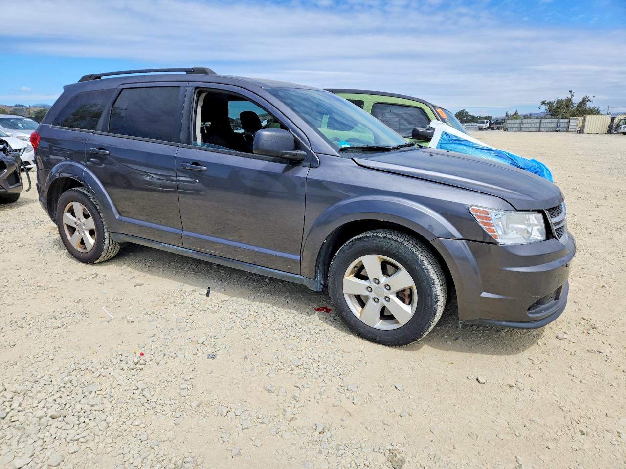 2015 Dodge Journey Se Gray vin: 3C4PDCAB5FT580510