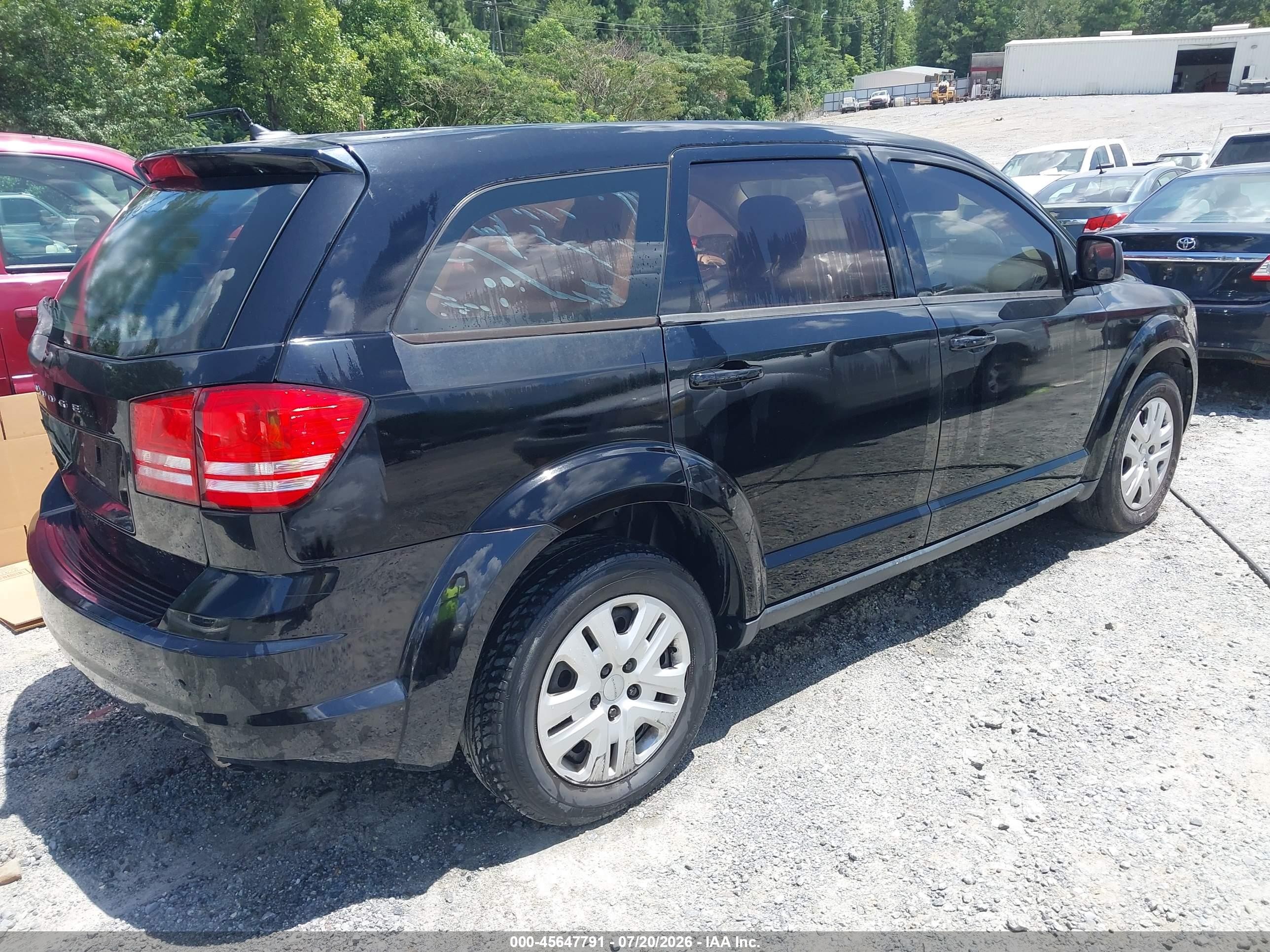 2015 Dodge Journey American Value Pkg Black vin: 3C4PDCAB5FT630676